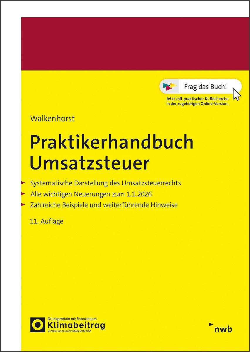 Vorderes Coverbild Praktikerhandbuch Umsatzsteuer