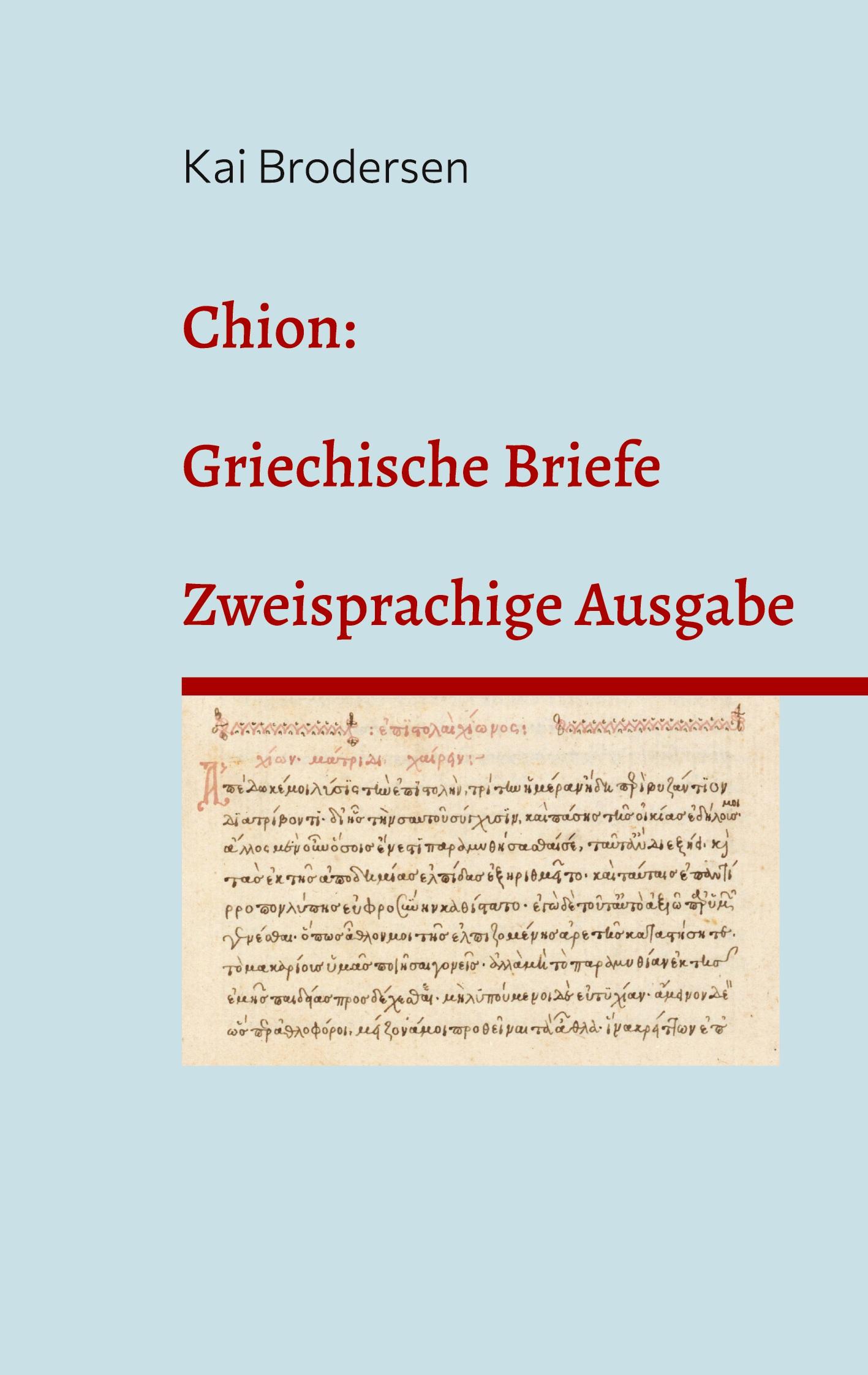 Vorderes Coverbild Chion: Griechische Briefe