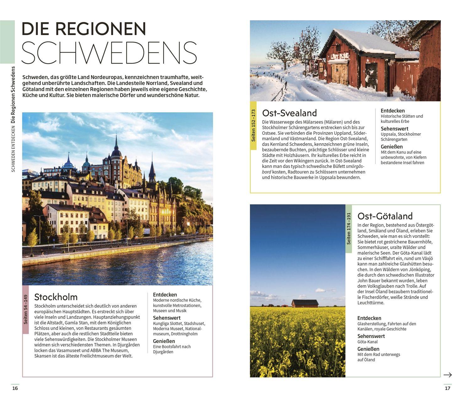 Beispielinhalt (Bild) Vis-à-Vis Reiseführer Schweden