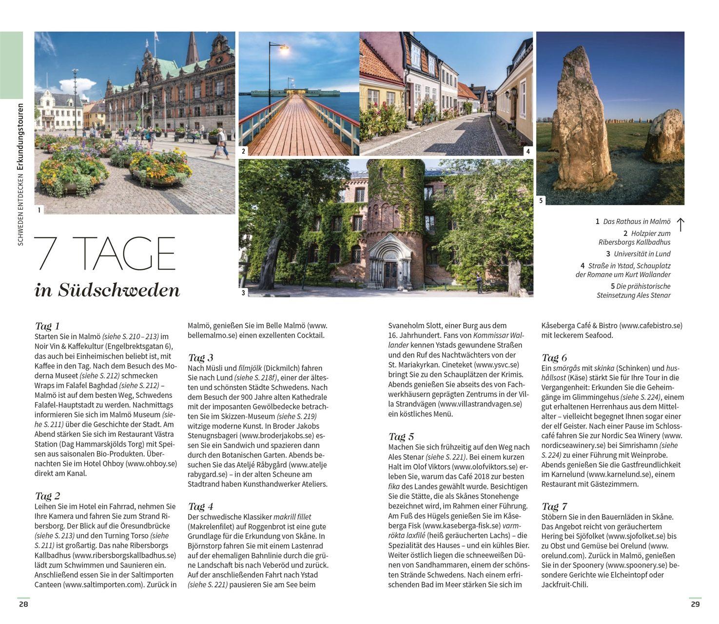 Beispielinhalt (Bild) Vis-à-Vis Reiseführer Schweden