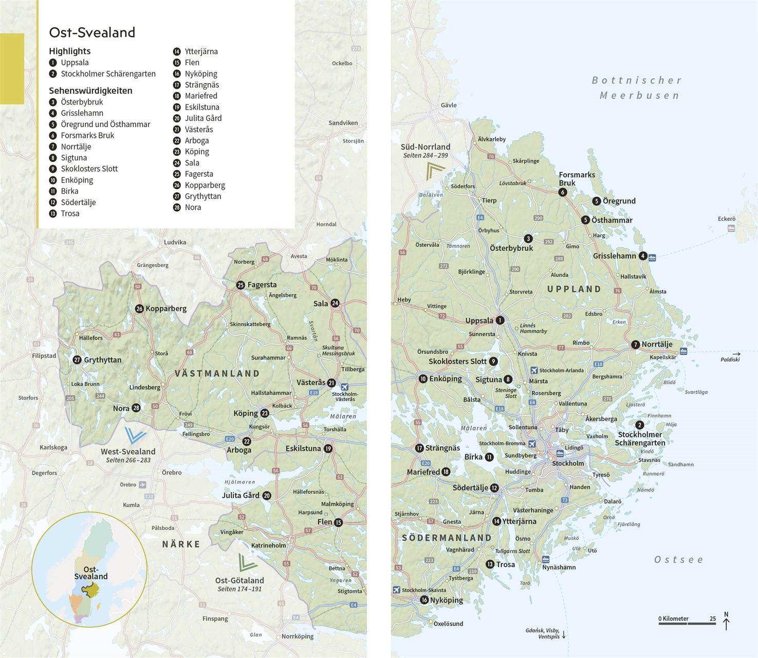 Beispielinhalt (Bild) Vis-à-Vis Reiseführer Schweden