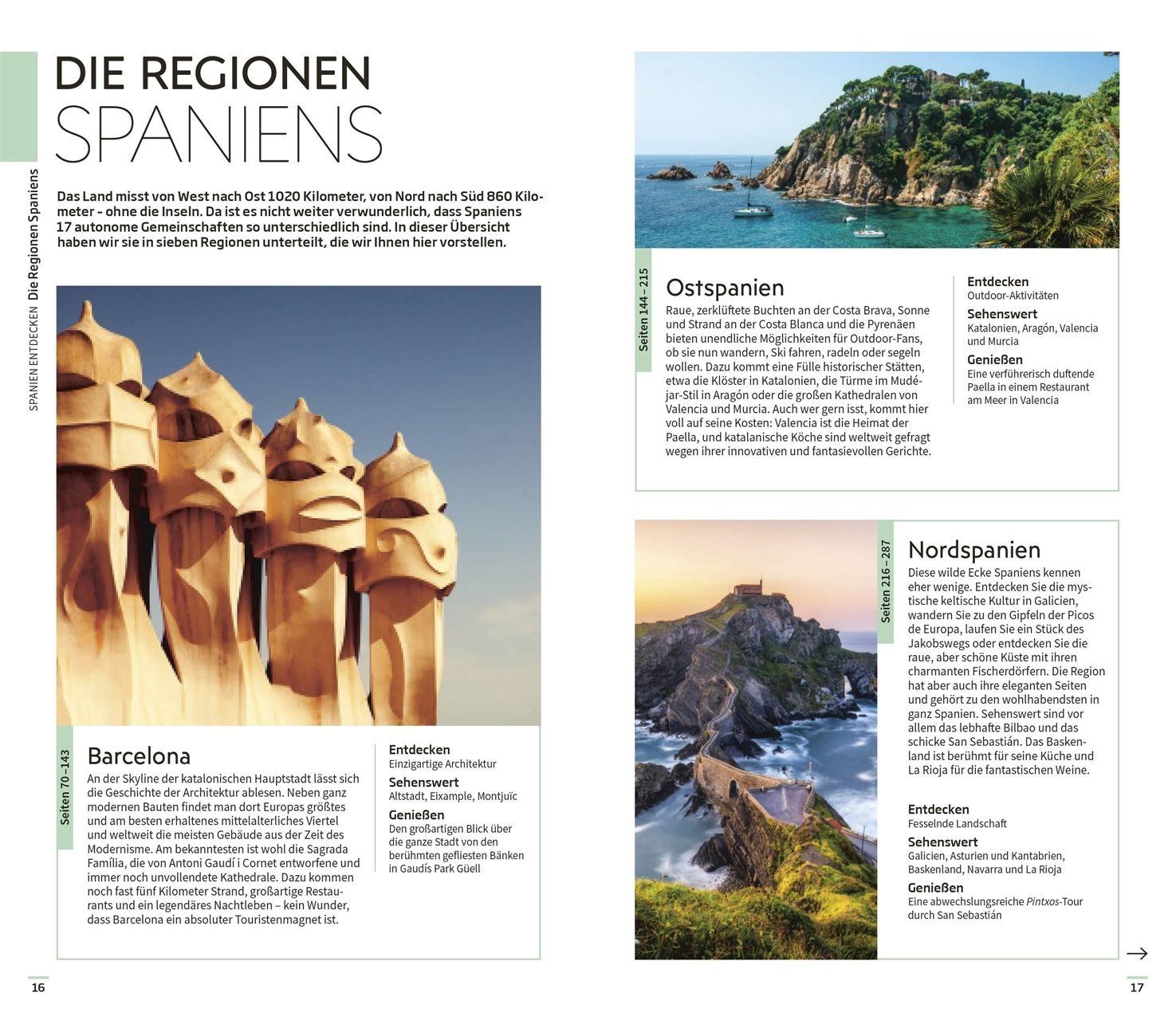 Beispielinhalt (Bild) Vis-à-Vis Reiseführer Spanien