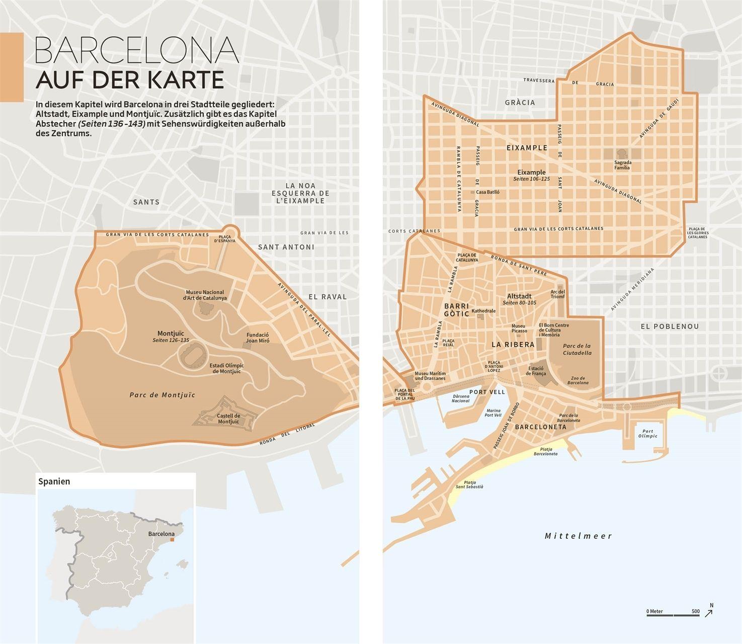 Beispielinhalt (Bild) Vis-à-Vis Reiseführer Spanien