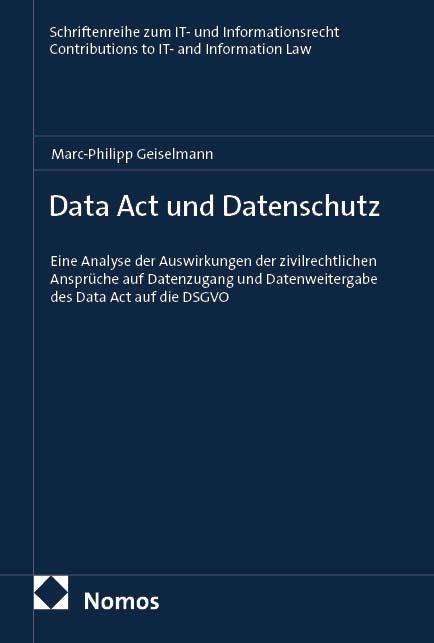 Vorderes Coverbild Data Act und Datenschutz