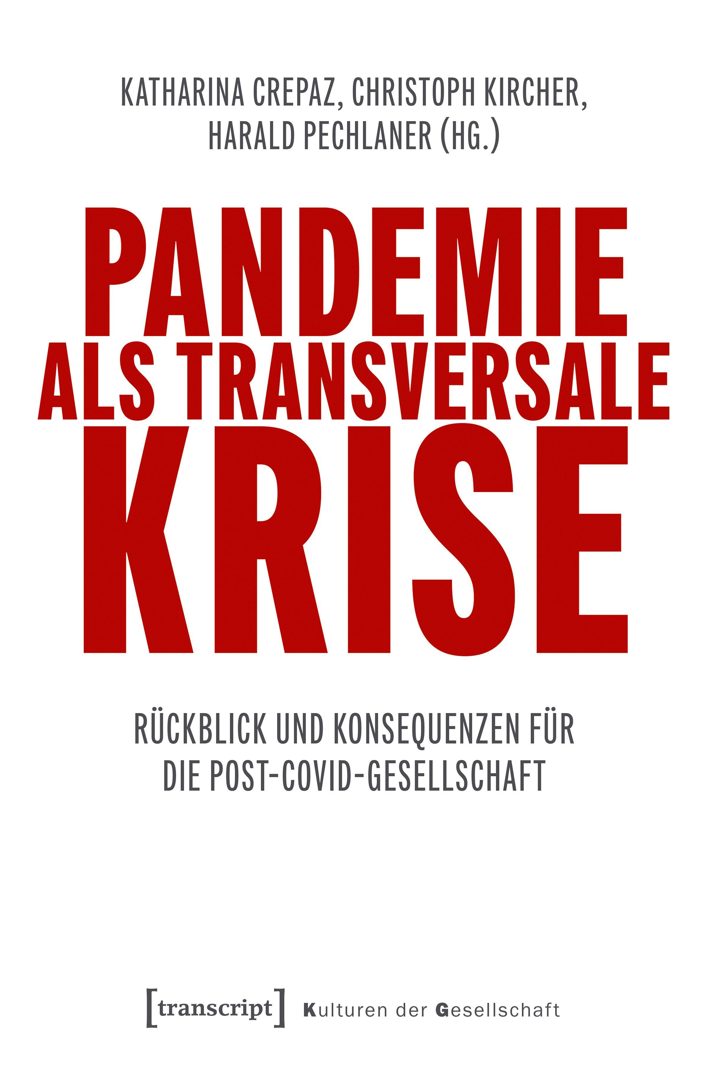 Vorderes Coverbild Pandemie als transversale Krise
