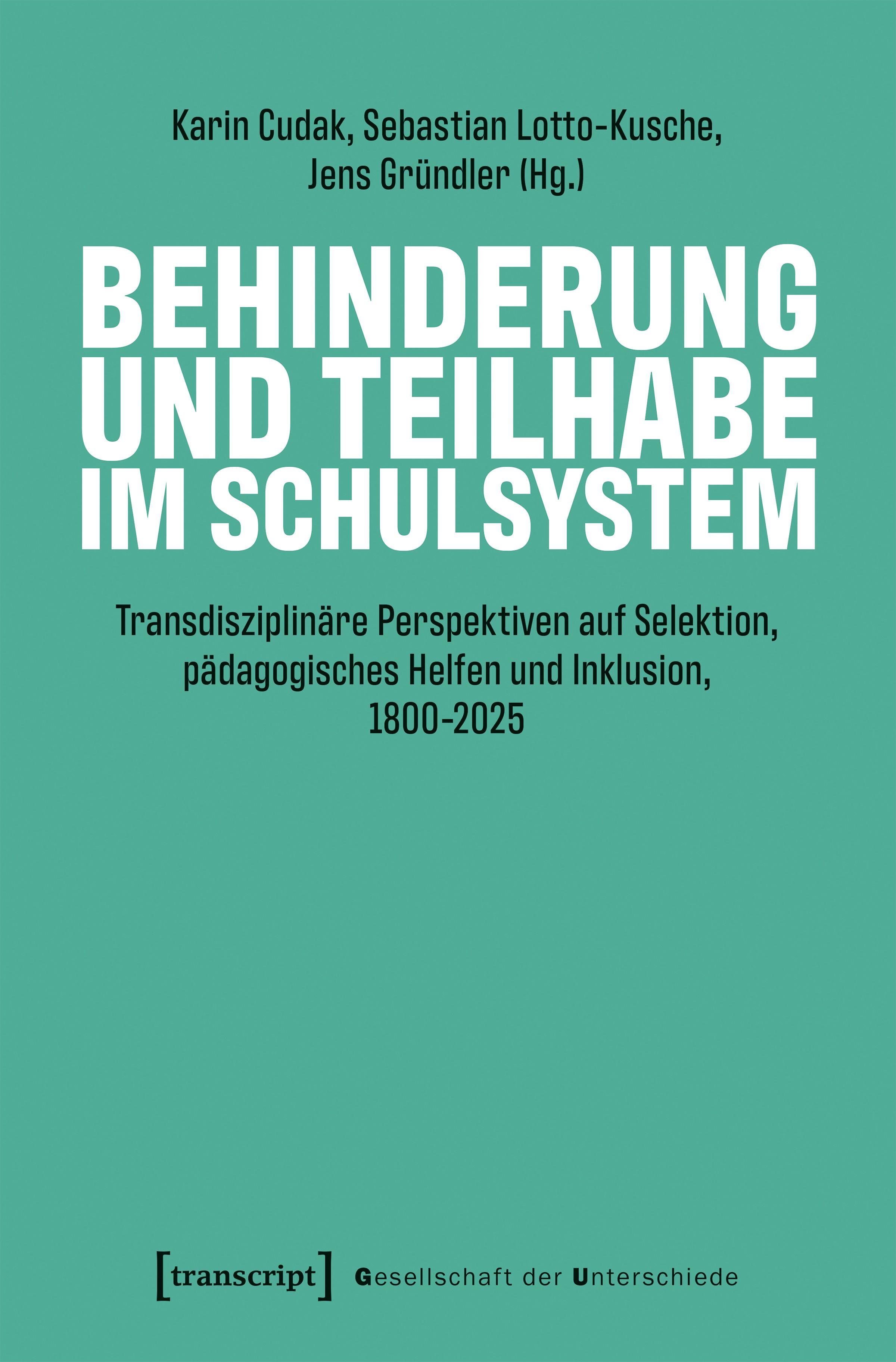 Vorderes Coverbild Behinderung und Teilhabe im Schulsystem
