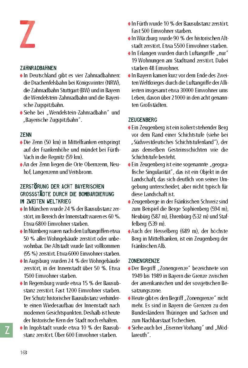 Beispielinhalt (Bild) Das kleine Bayern-Lexikon - der Freistaat in Stichwörtern