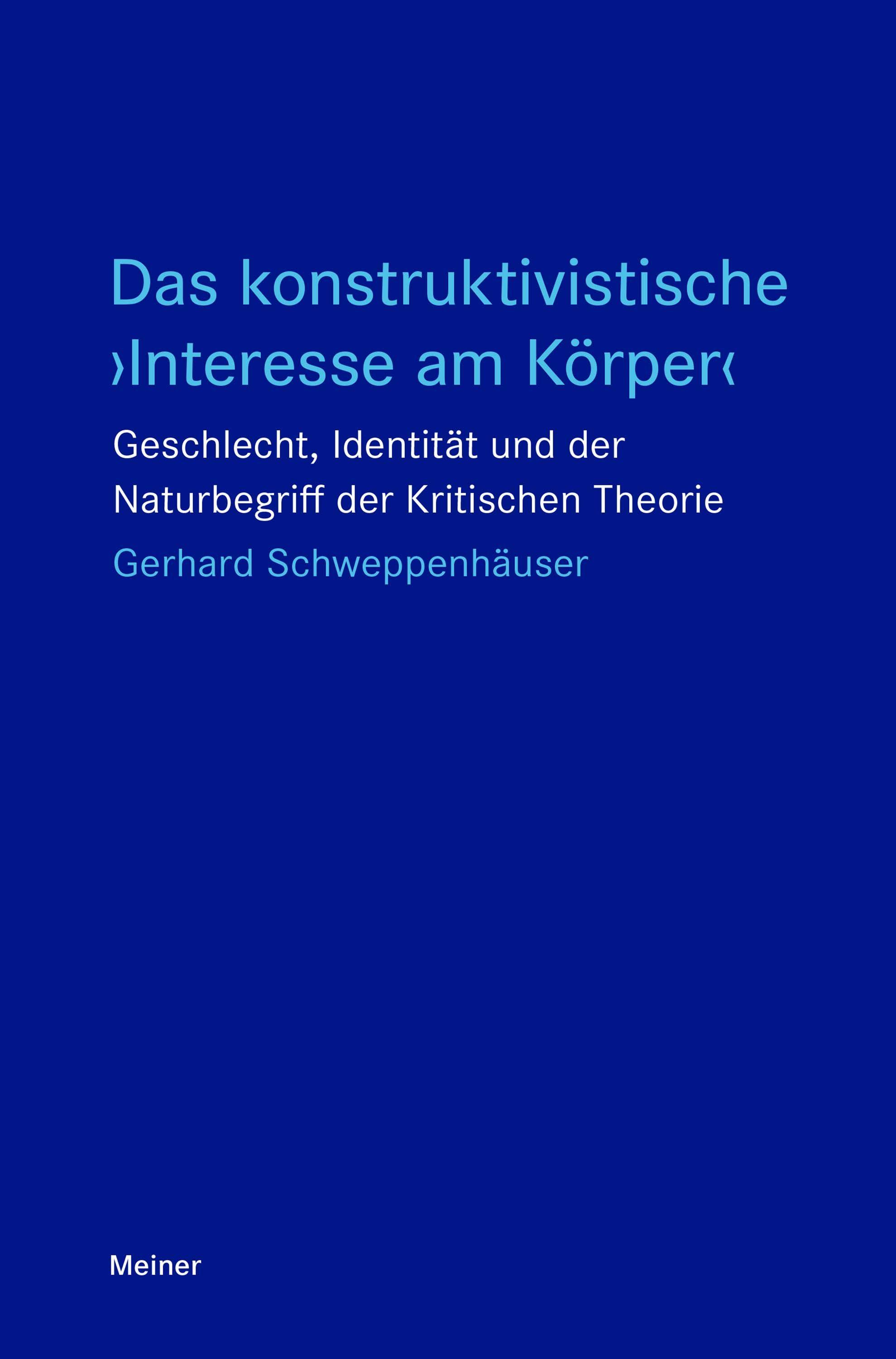 Vorderes Coverbild Das konstruktivistische 'Interesse am Körper'