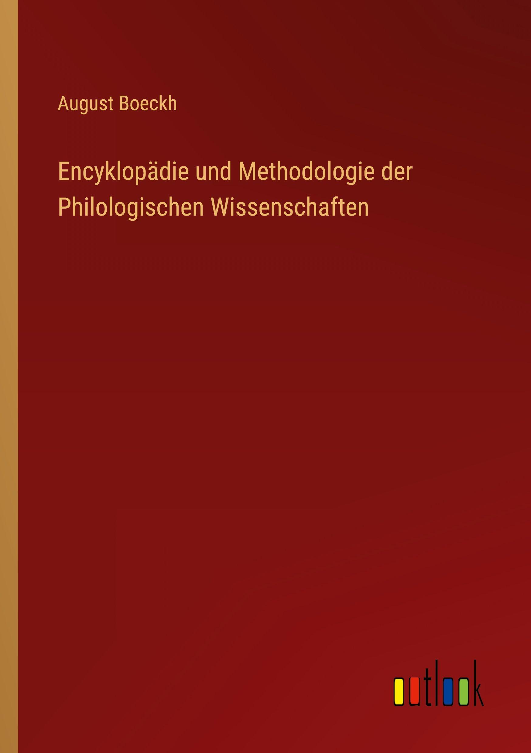 Vorderes Coverbild Encyklopädie und Methodologie der Philologischen Wissenschaften