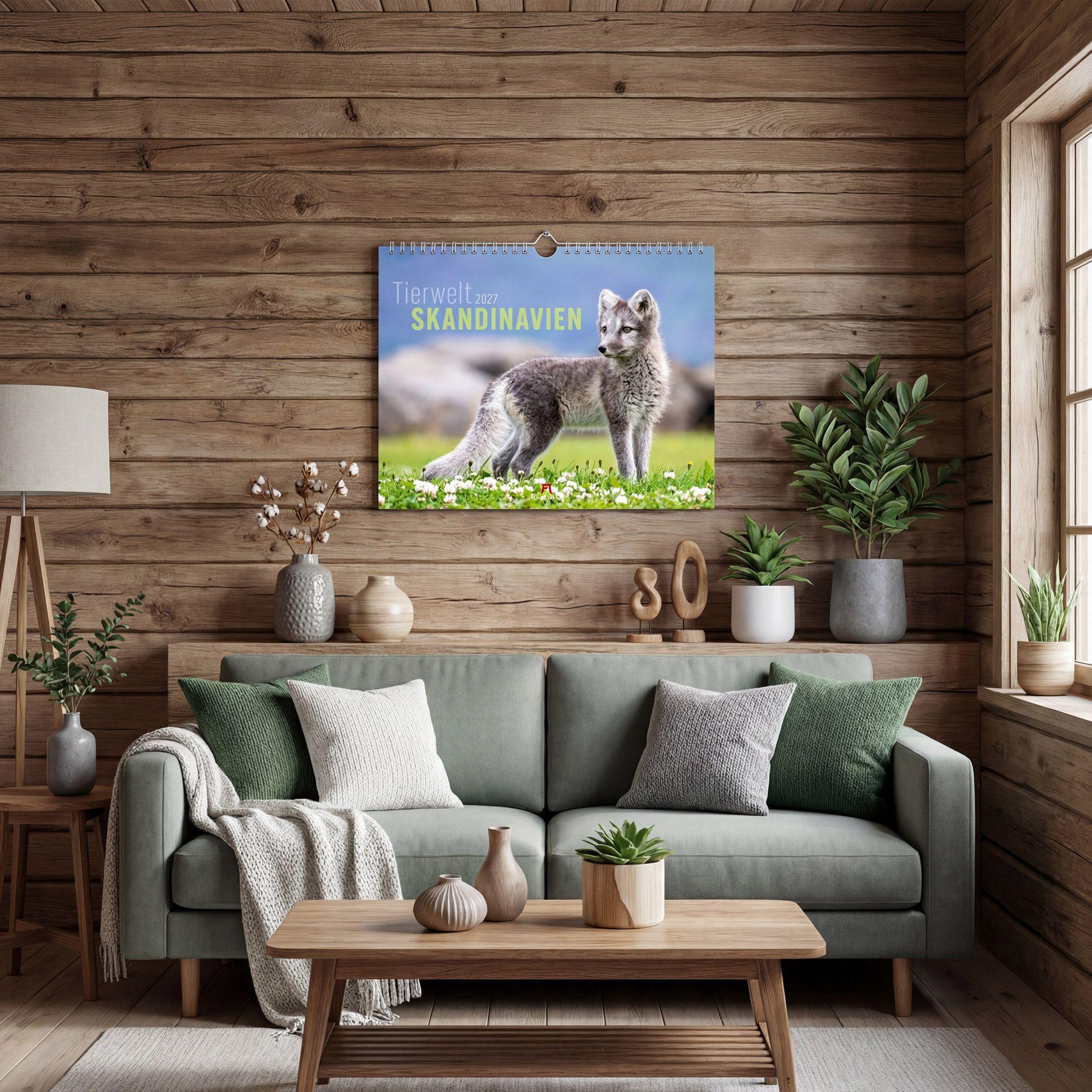 Beispielinhalt (Bild) Tierwelt Skandinavien Kalender 2027