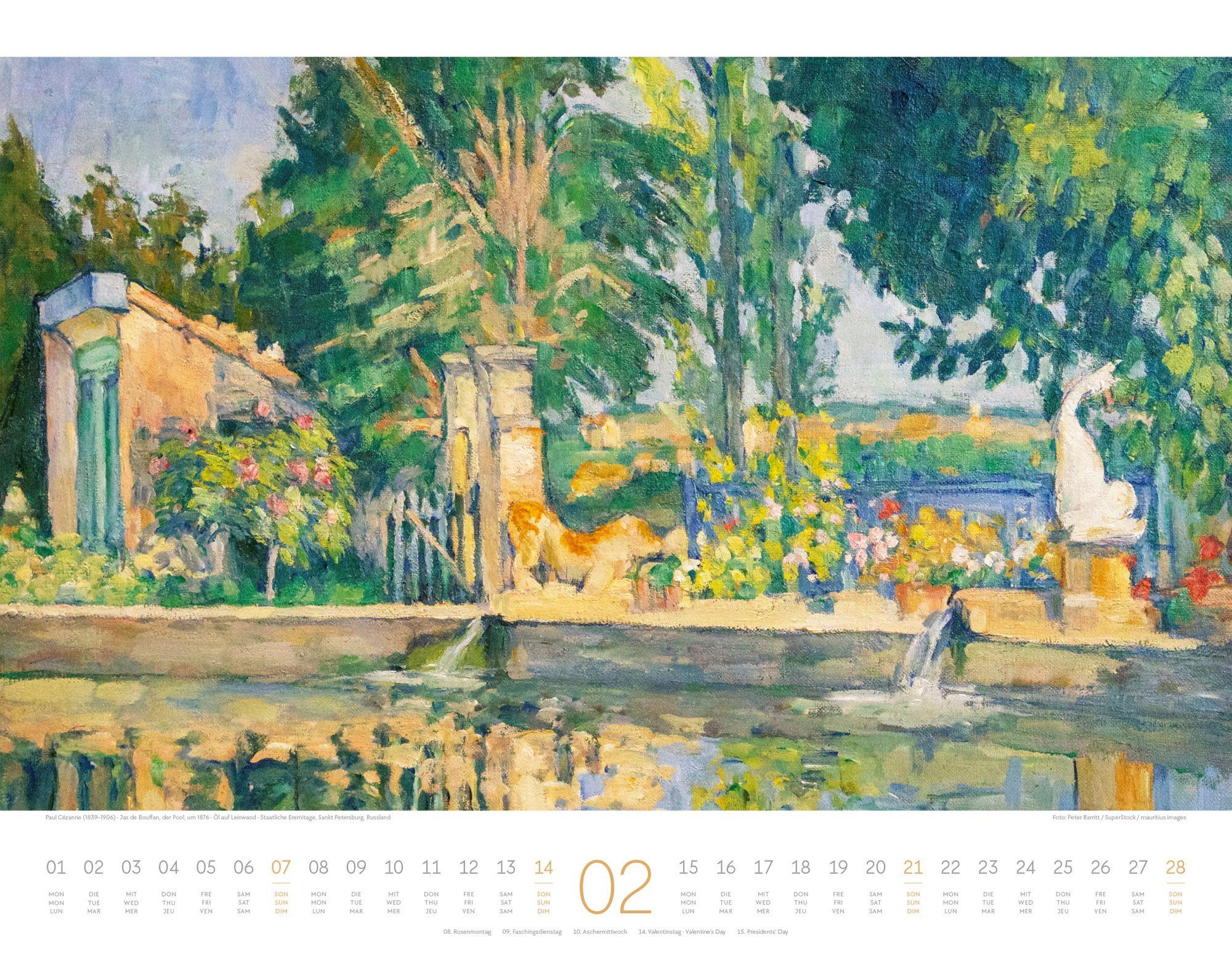 Beispielinhalt (Bild) Kunstwerk Garten Kalender 2027