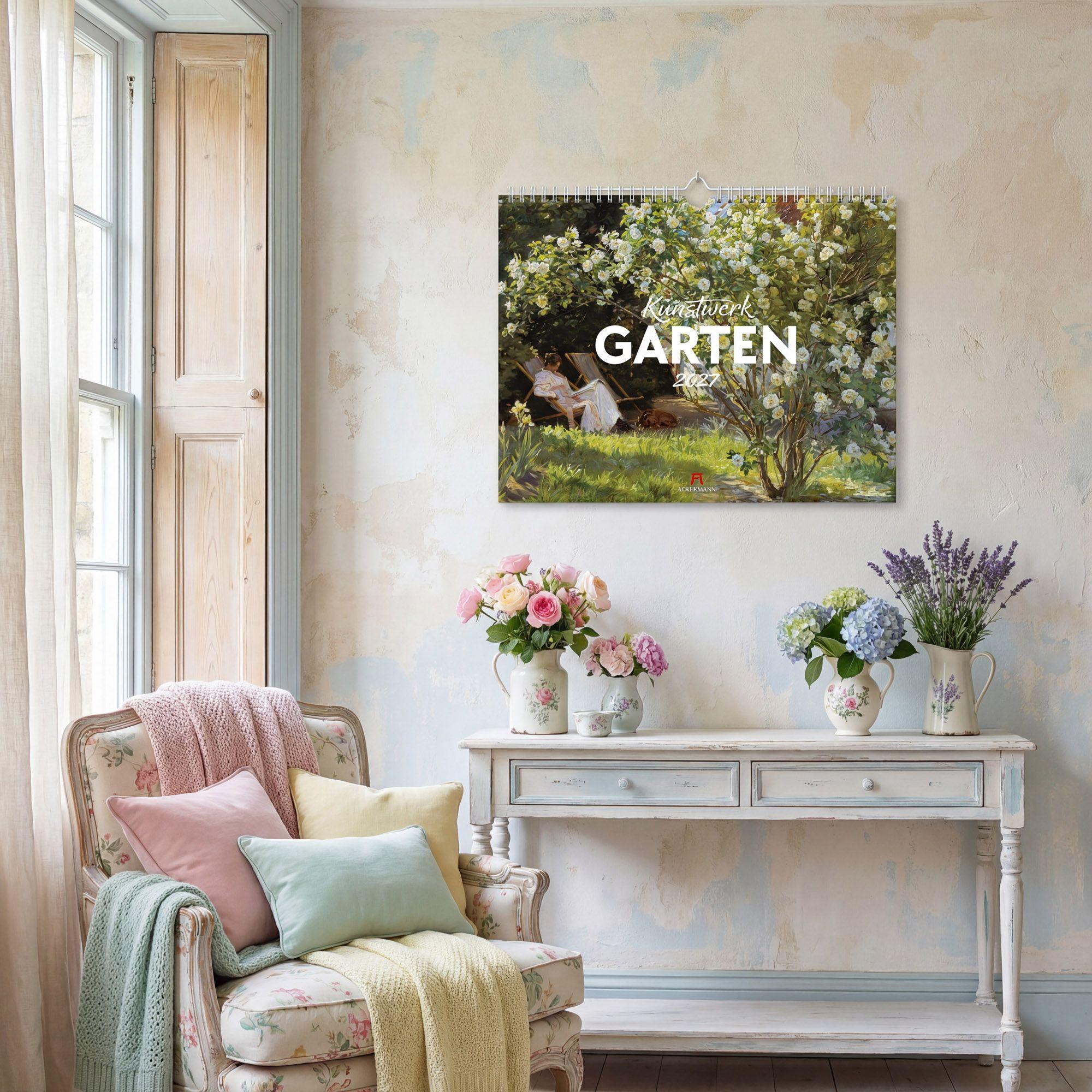 Beispielinhalt (Bild) Kunstwerk Garten Kalender 2027