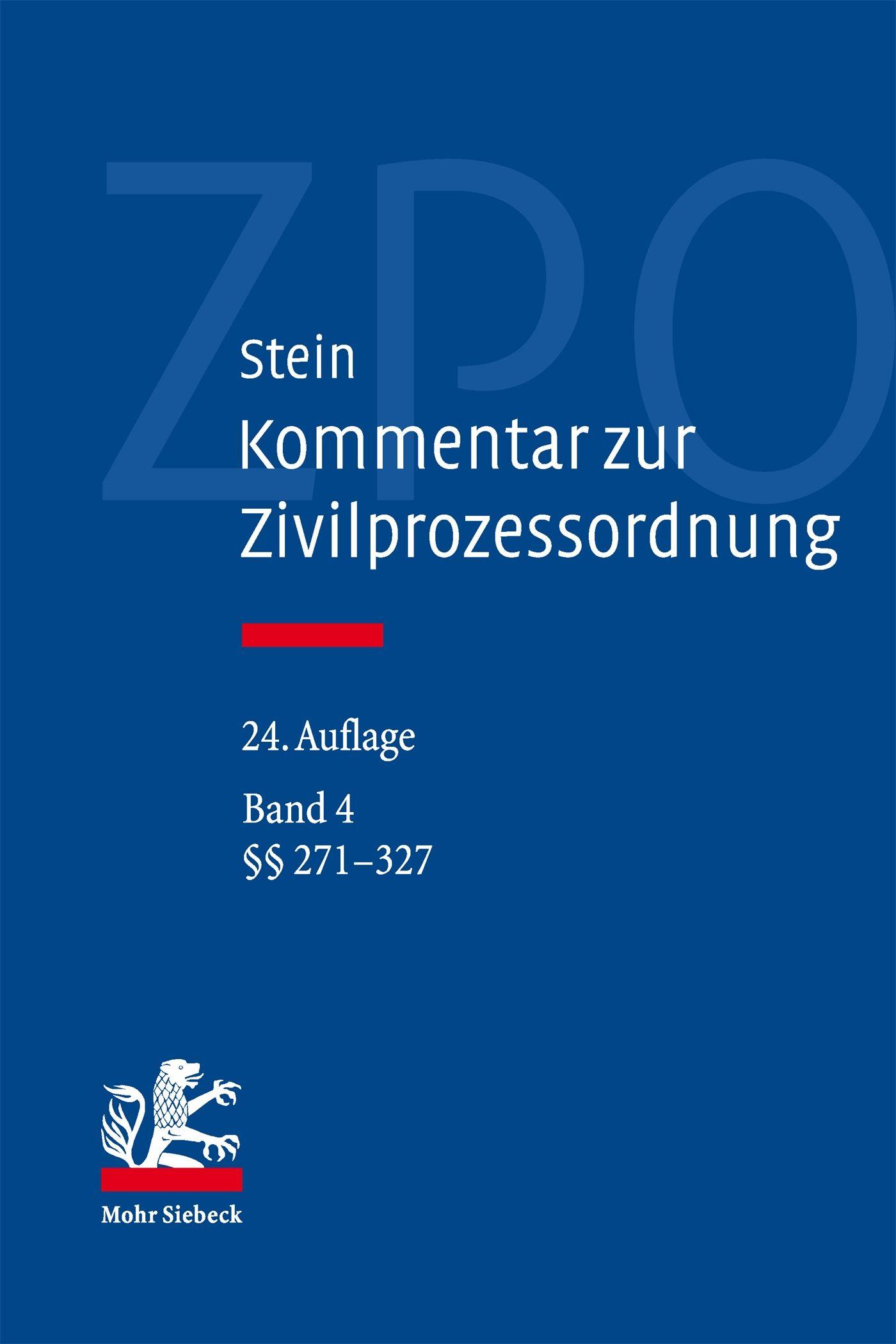 Vorderes Coverbild Kommentar zur Zivilprozessordnung: Band 4