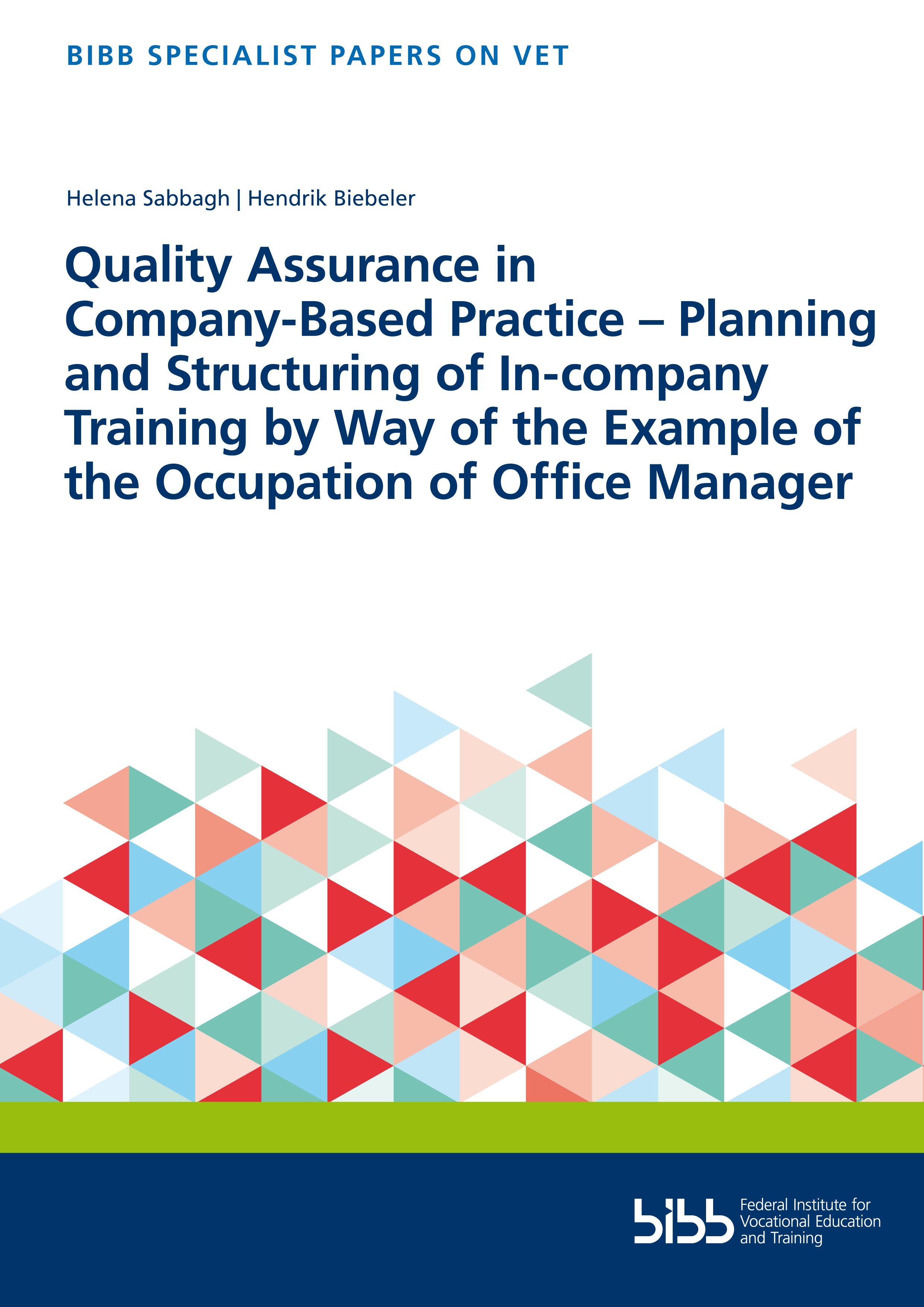 Vorderes Coverbild Quality Assurance in Company-Based Practice