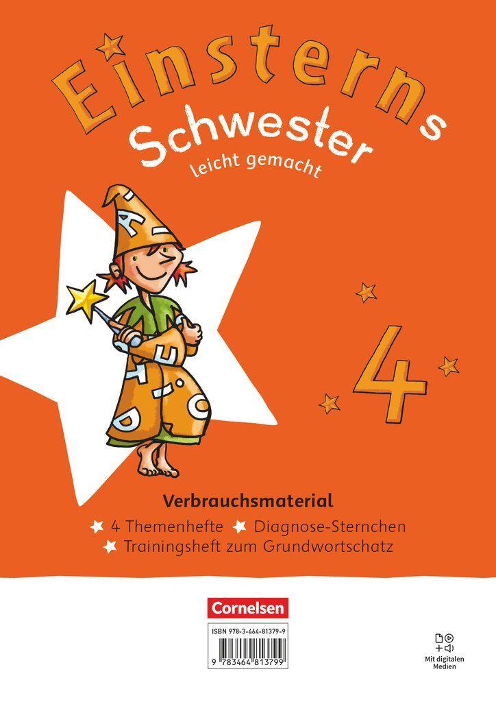 Vorderes Coverbild Einsterns Schwester Leicht gemacht 04 - Neubearbeitung 2022 - Themenhefte 1-4, Training Grundwortschatz und Diagnoseheft - Verbrauchsmaterial