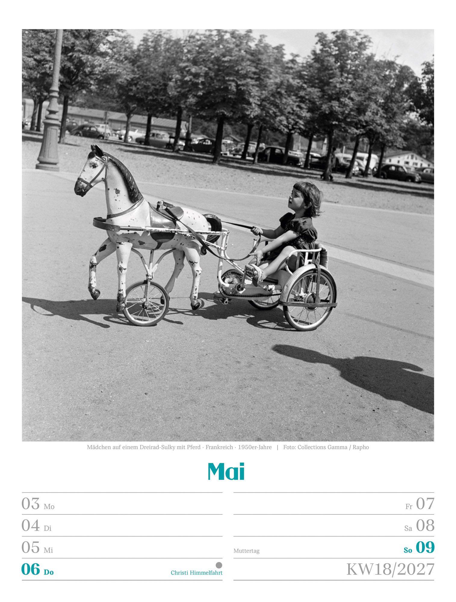 Beispielinhalt (Bild) Die gute alte Zeit Wochenplaner Kalender 2027