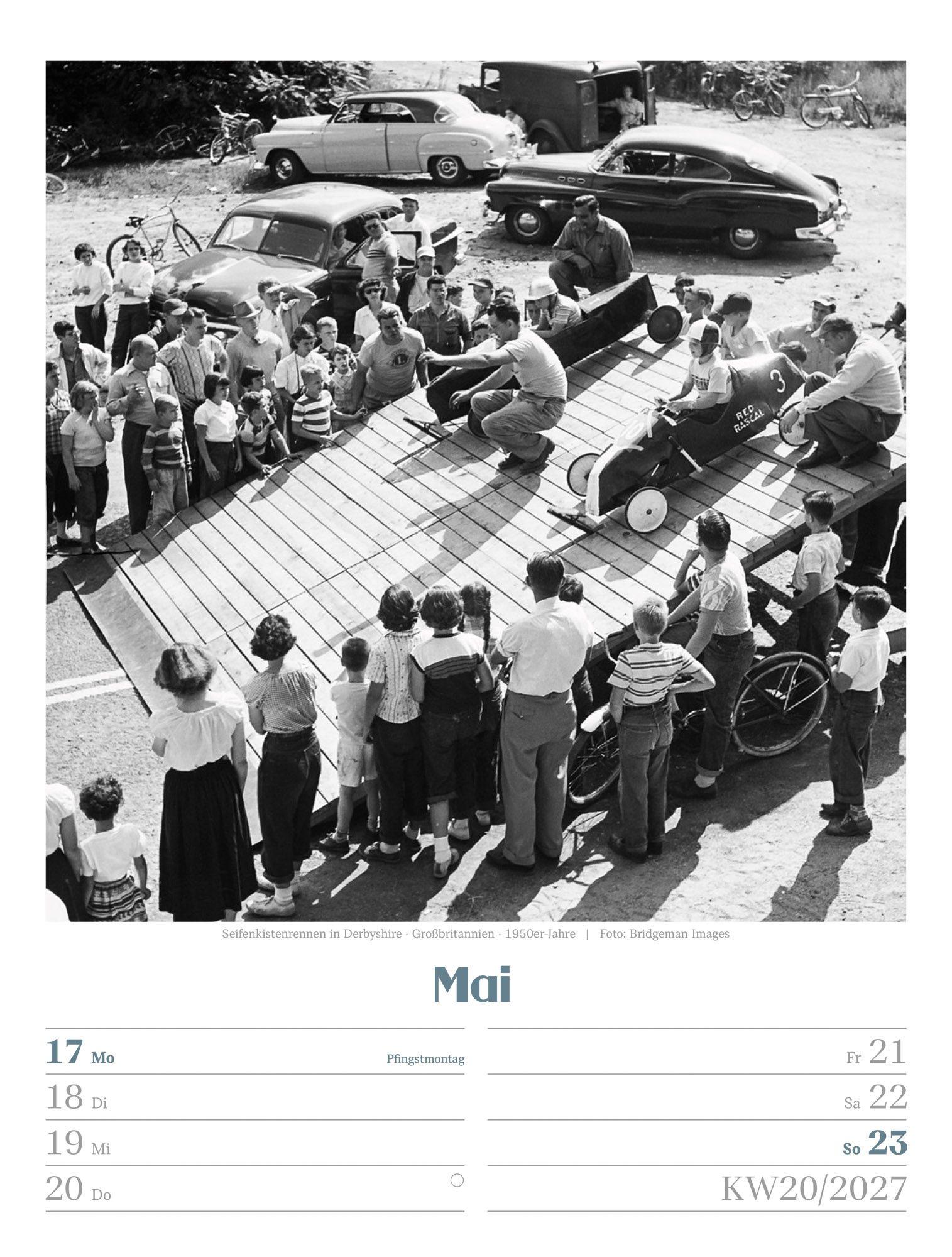 Beispielinhalt (Bild) Die gute alte Zeit Wochenplaner Kalender 2027