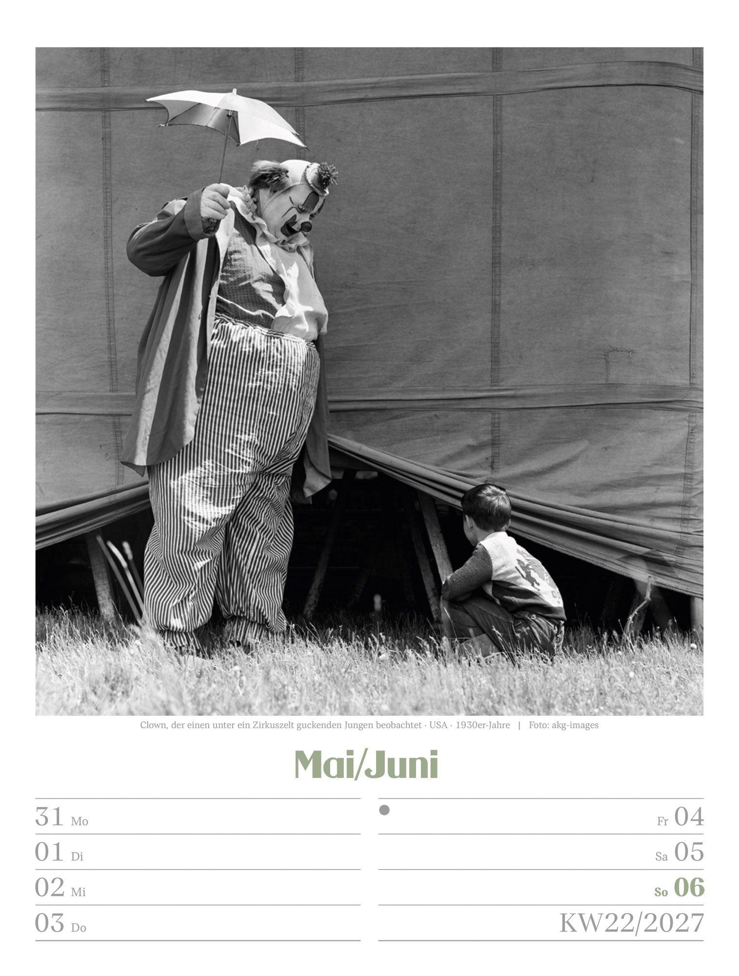 Beispielinhalt (Bild) Die gute alte Zeit Wochenplaner Kalender 2027