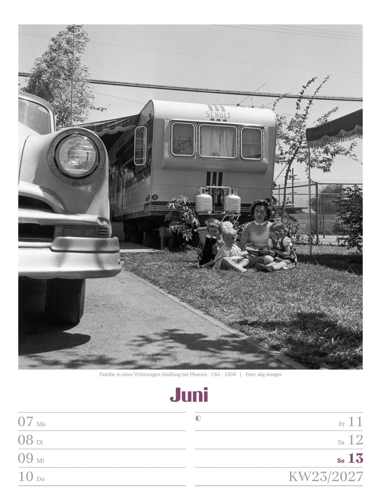 Beispielinhalt (Bild) Die gute alte Zeit Wochenplaner Kalender 2027