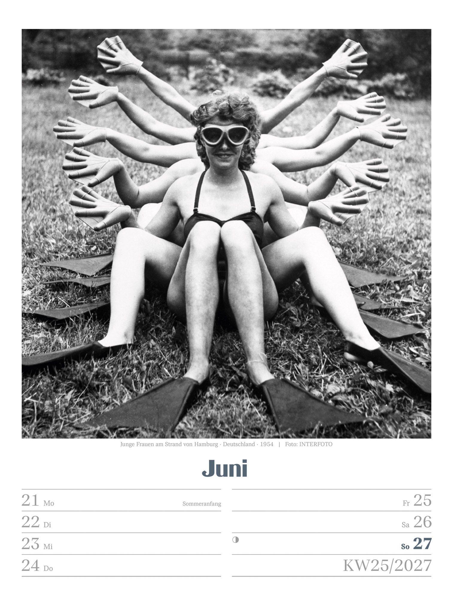 Beispielinhalt (Bild) Die gute alte Zeit Wochenplaner Kalender 2027