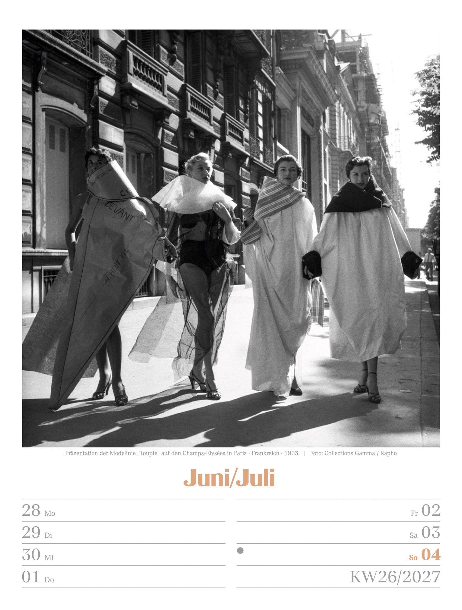 Beispielinhalt (Bild) Die gute alte Zeit Wochenplaner Kalender 2027