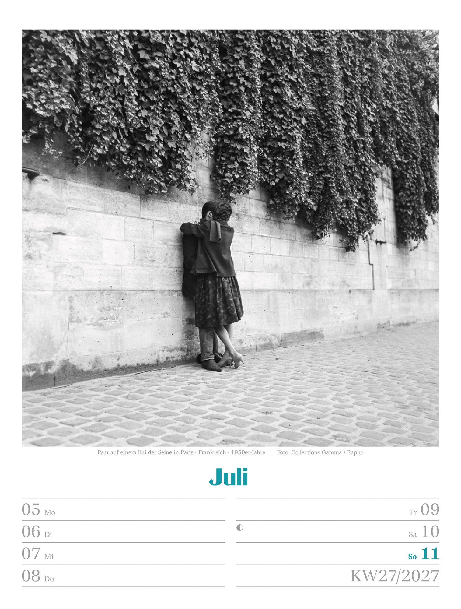 Beispielinhalt (Bild) Die gute alte Zeit Wochenplaner Kalender 2027