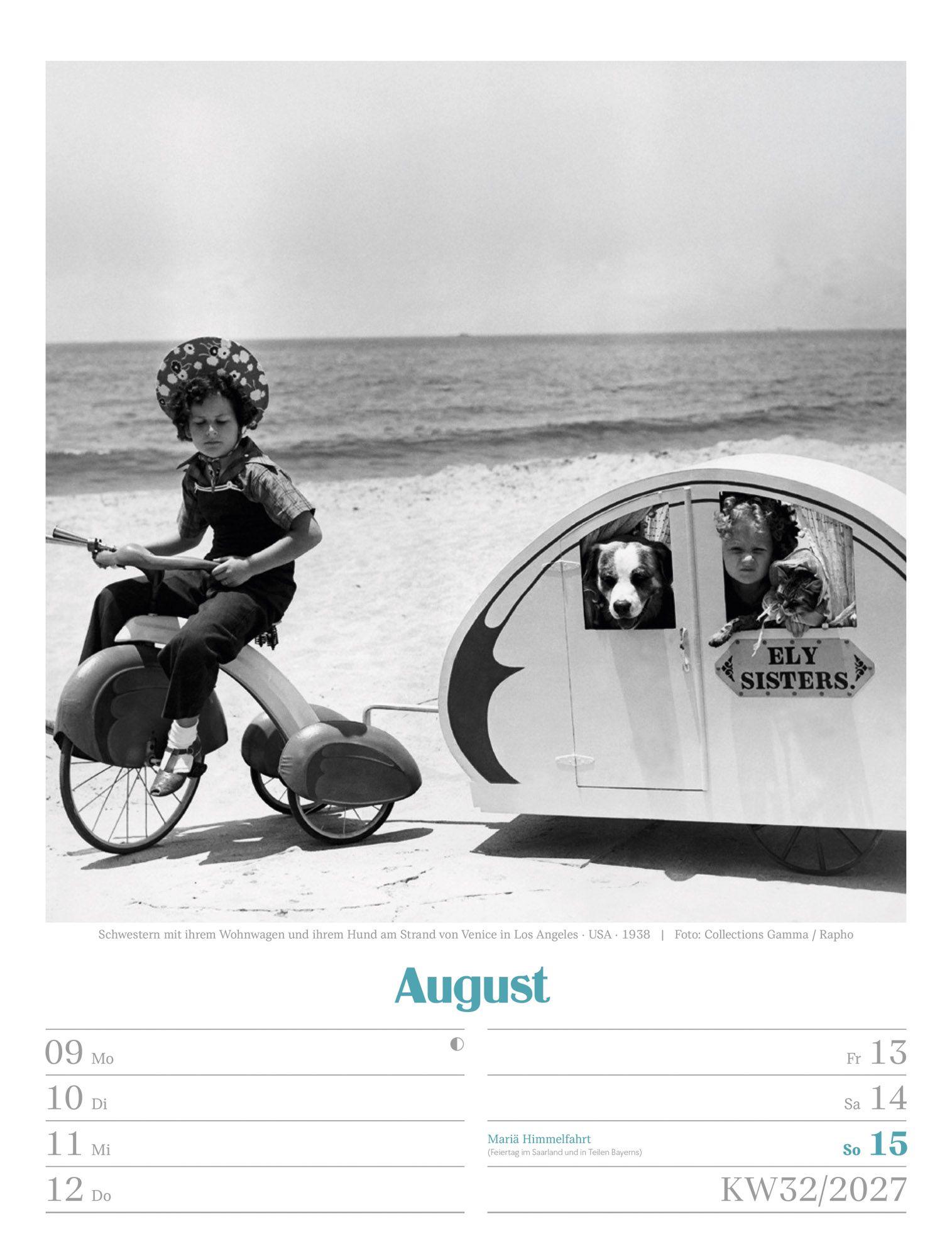 Beispielinhalt (Bild) Die gute alte Zeit Wochenplaner Kalender 2027