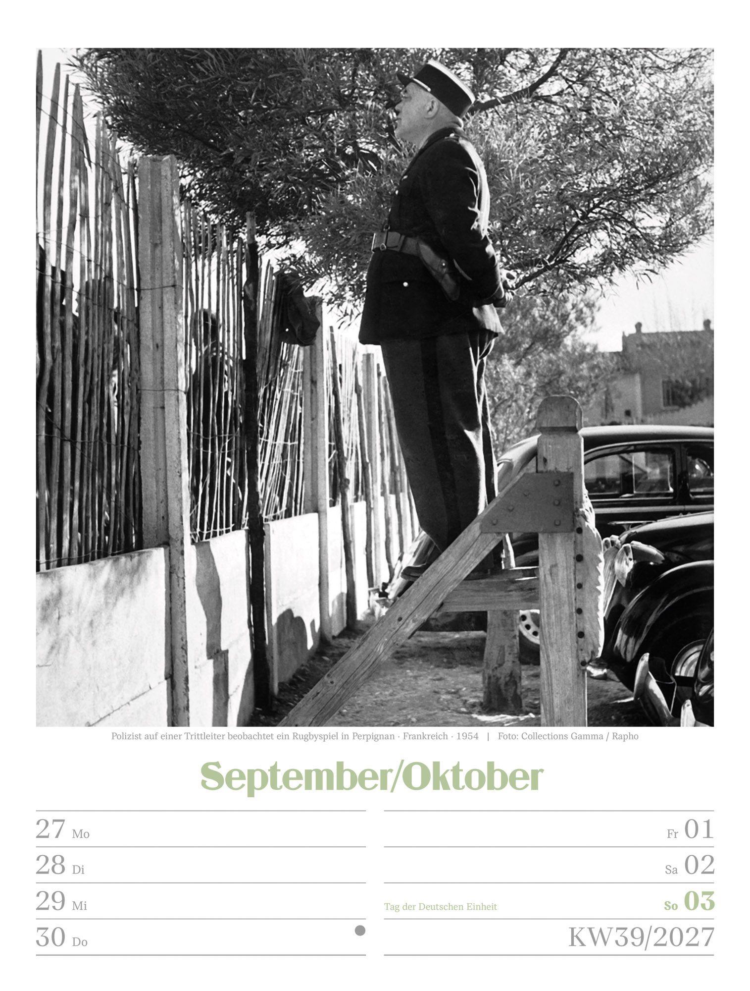 Beispielinhalt (Bild) Die gute alte Zeit Wochenplaner Kalender 2027