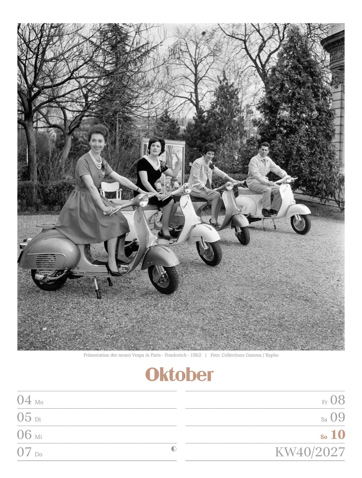 Beispielinhalt (Bild) Die gute alte Zeit Wochenplaner Kalender 2027