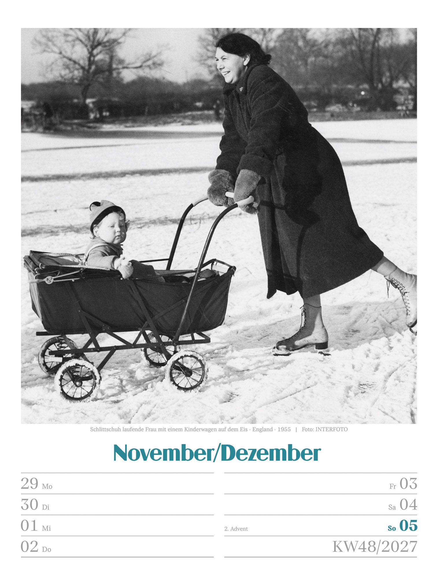 Beispielinhalt (Bild) Die gute alte Zeit Wochenplaner Kalender 2027