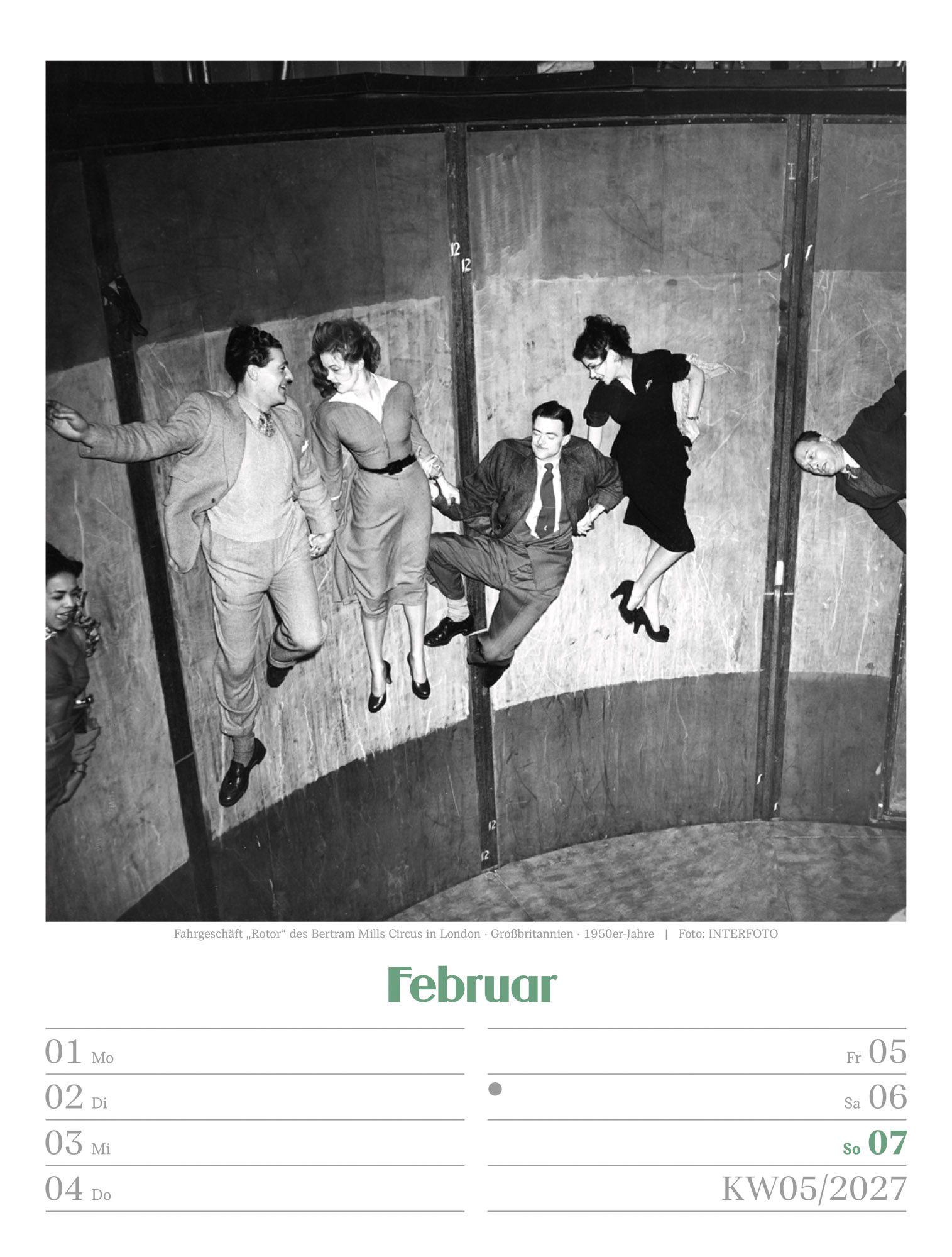 Beispielinhalt (Bild) Die gute alte Zeit Wochenplaner Kalender 2027