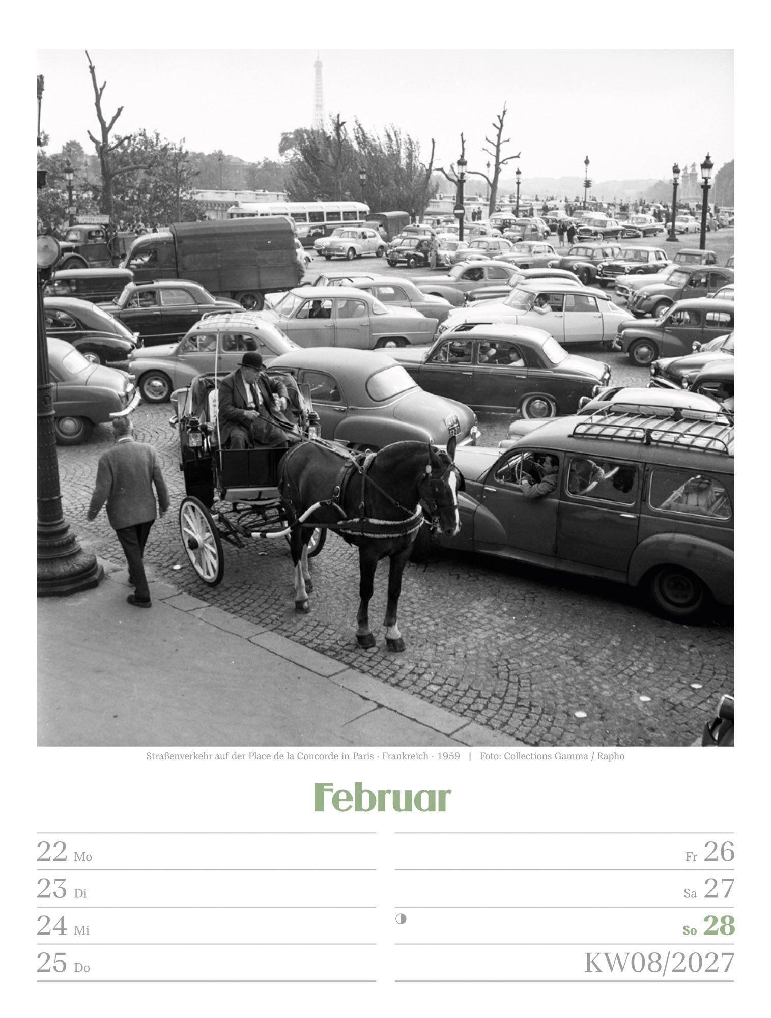 Beispielinhalt (Bild) Die gute alte Zeit Wochenplaner Kalender 2027