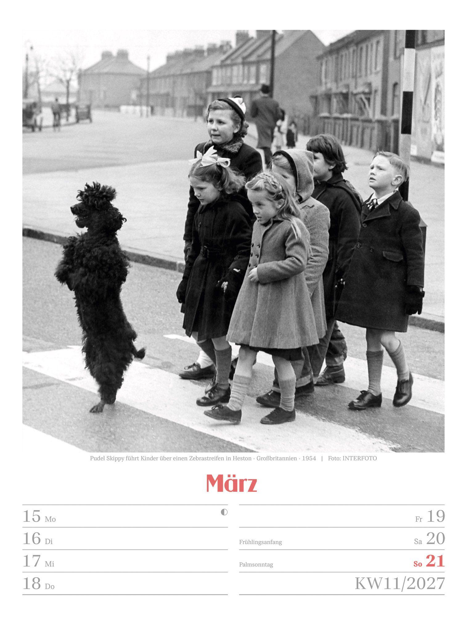 Beispielinhalt (Bild) Die gute alte Zeit Wochenplaner Kalender 2027