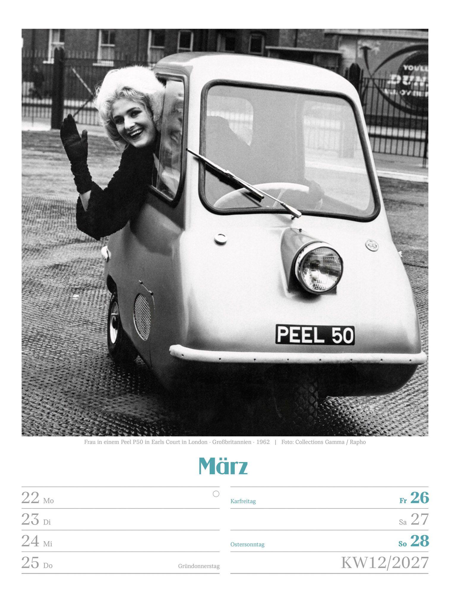 Beispielinhalt (Bild) Die gute alte Zeit Wochenplaner Kalender 2027