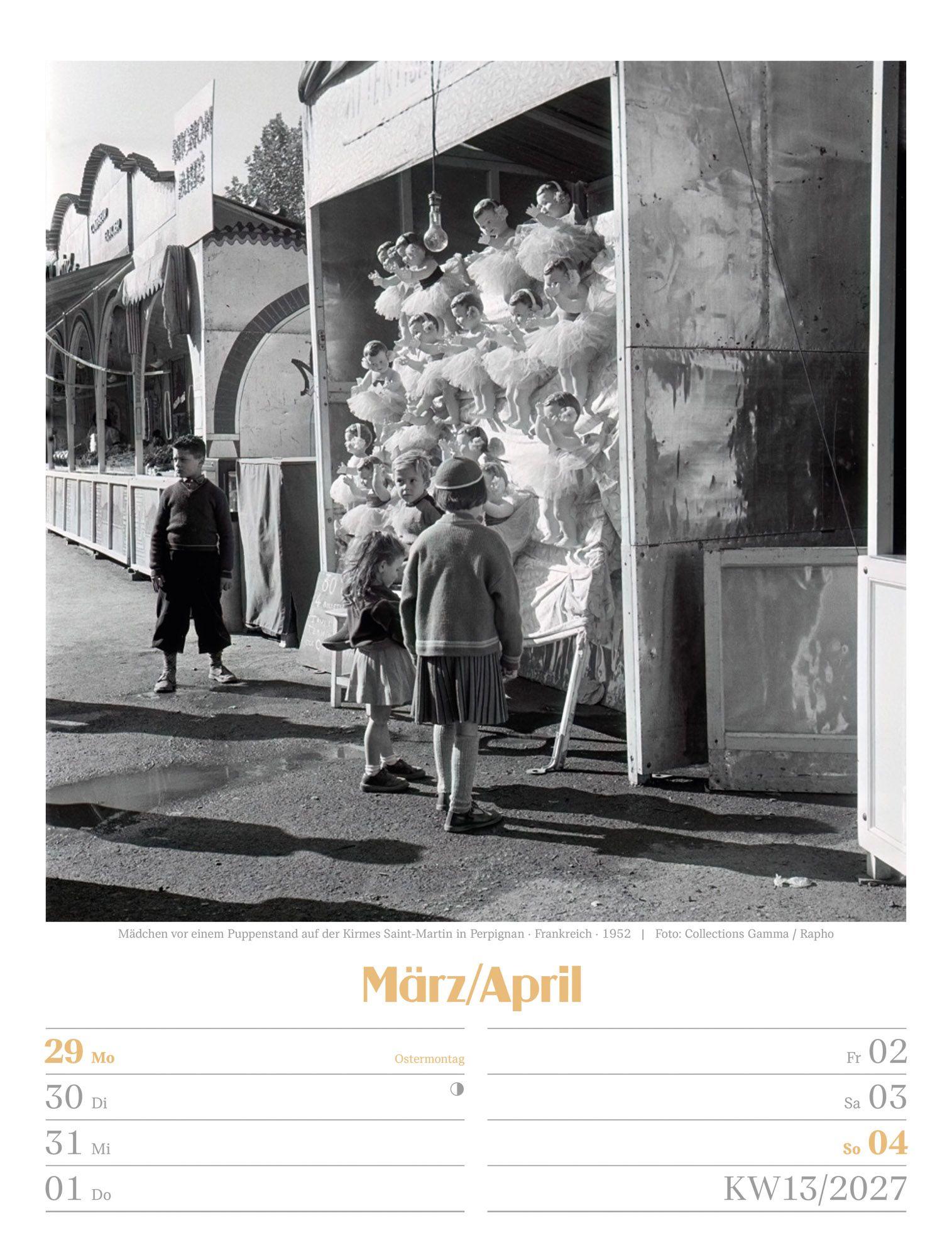 Beispielinhalt (Bild) Die gute alte Zeit Wochenplaner Kalender 2027