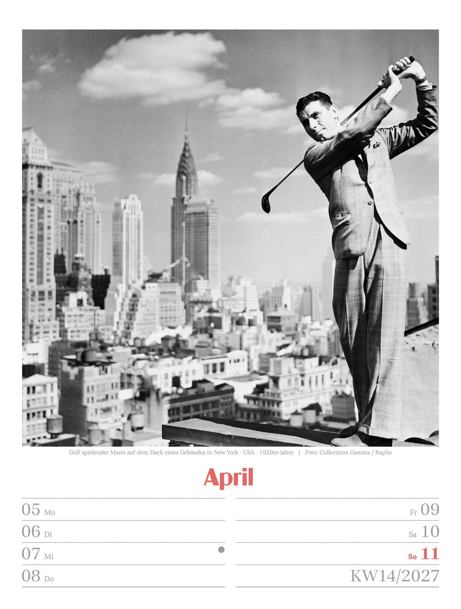 Beispielinhalt (Bild) Die gute alte Zeit Wochenplaner Kalender 2027