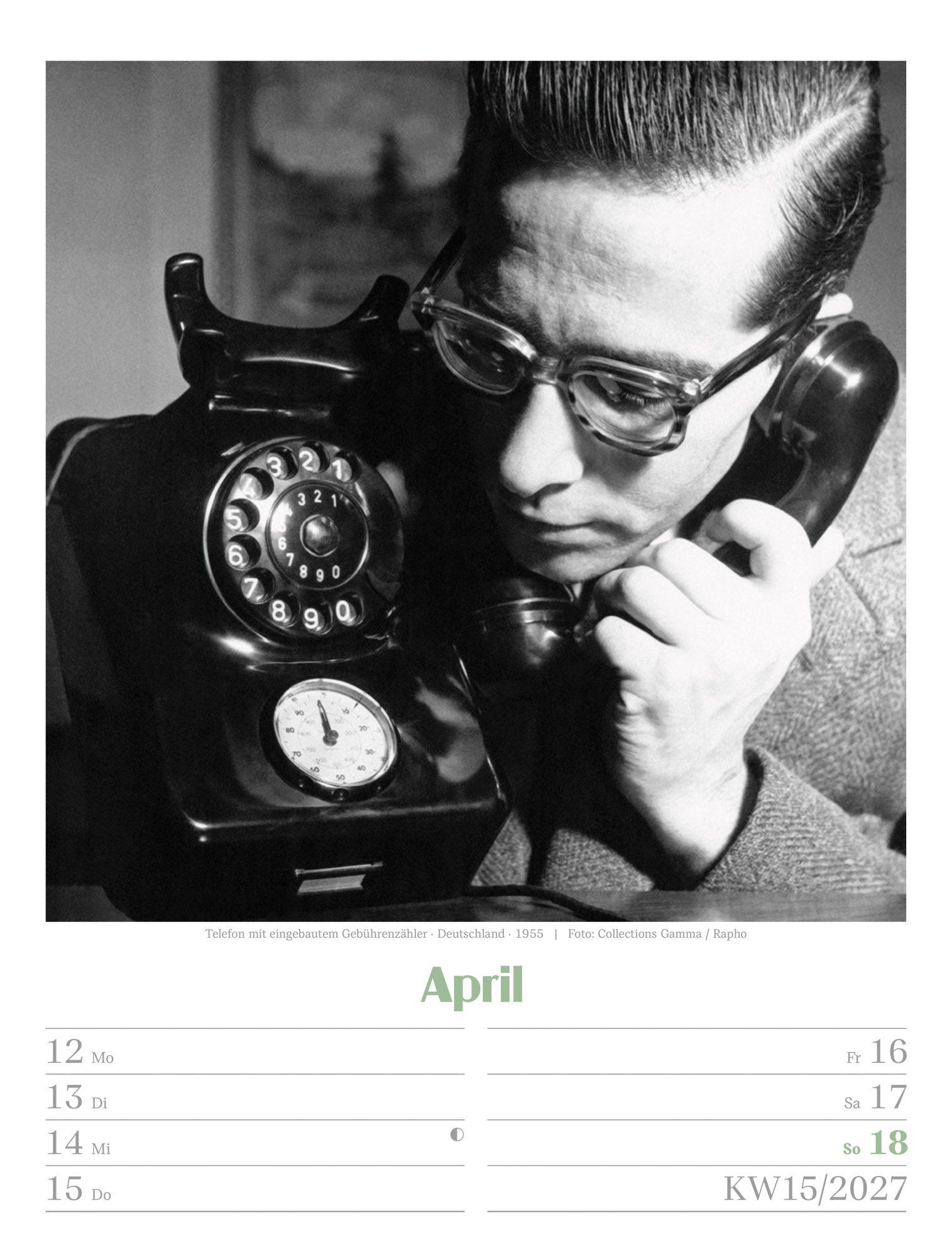 Beispielinhalt (Bild) Die gute alte Zeit Wochenplaner Kalender 2027