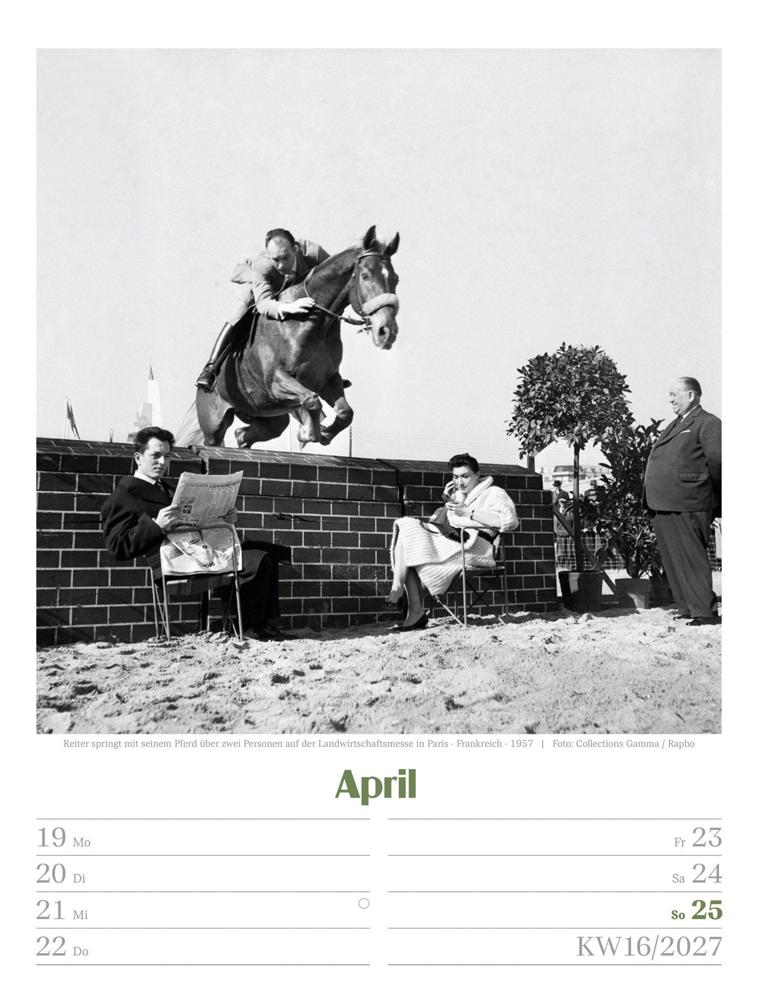 Beispielinhalt (Bild) Die gute alte Zeit Wochenplaner Kalender 2027