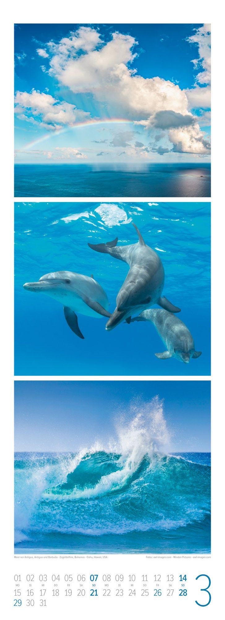 Beispielinhalt (Bild) BeachTime Triplet-Kalender 2027 | Sonne, Sand & Meer