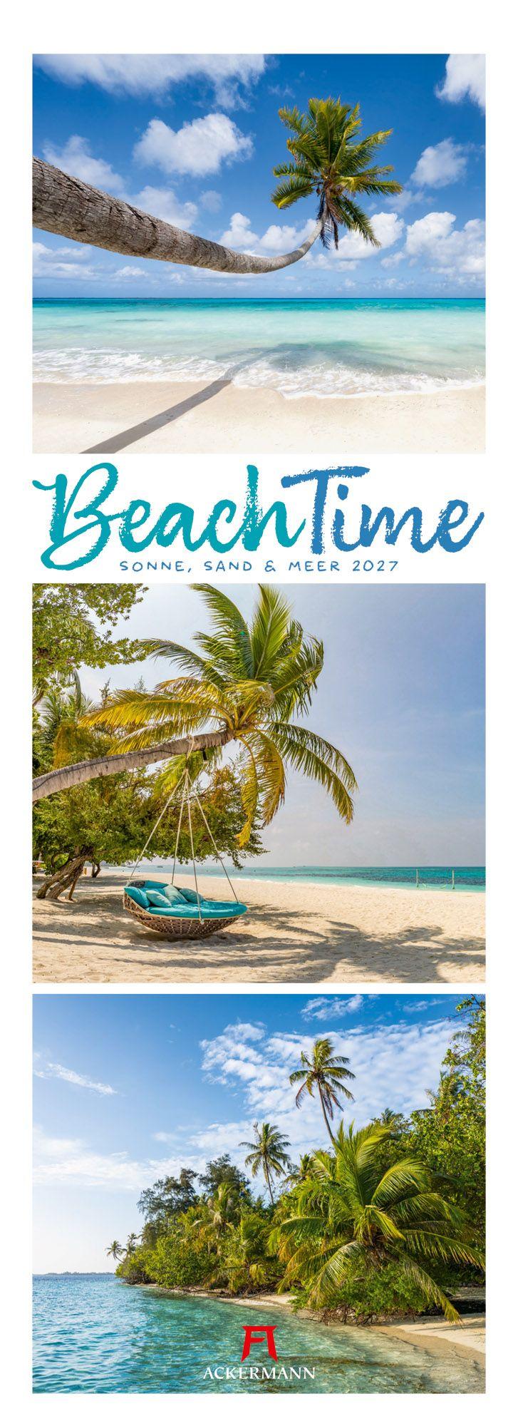 Vorderes Coverbild BeachTime Triplet-Kalender 2027 | Sonne, Sand & Meer