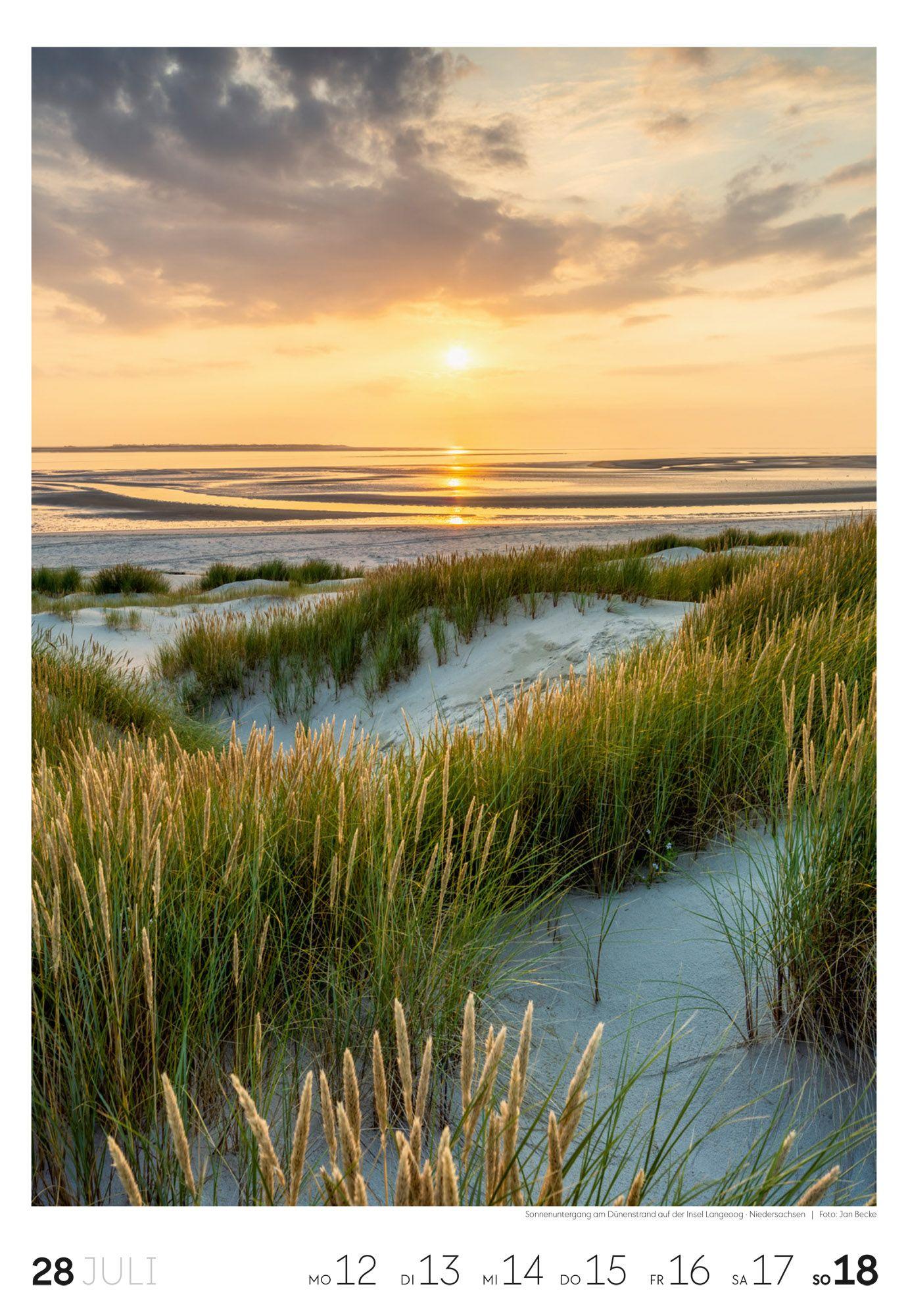 Beispielinhalt (Bild) Küste Wochenkalender 2027