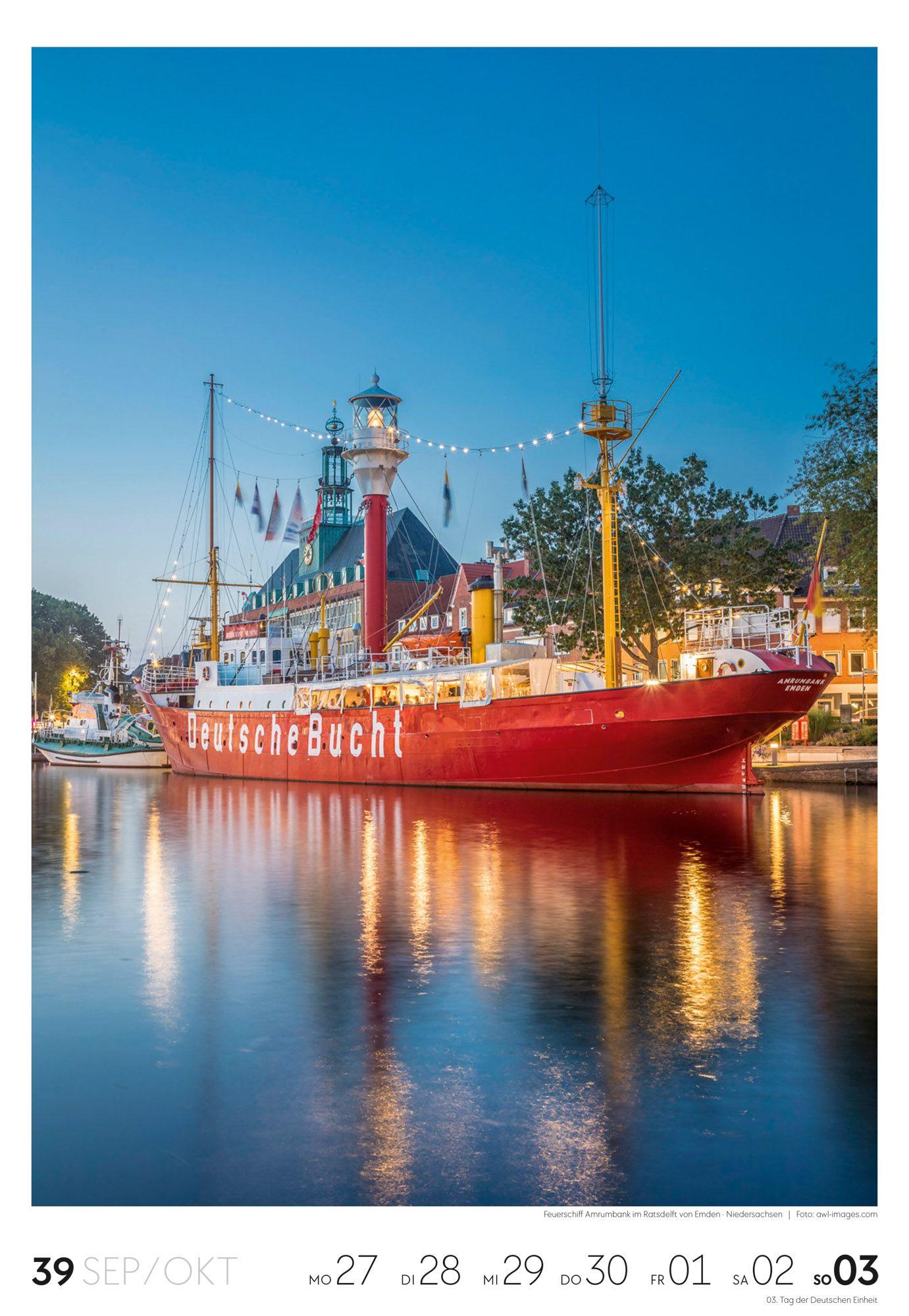 Beispielinhalt (Bild) Küste Wochenkalender 2027