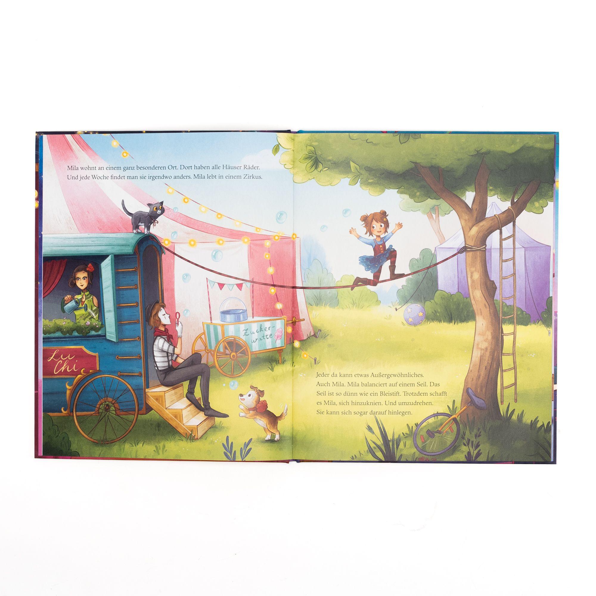 Beispielinhalt (Bild) Die Zirkusprinzessin. Nur Mut, Mila!