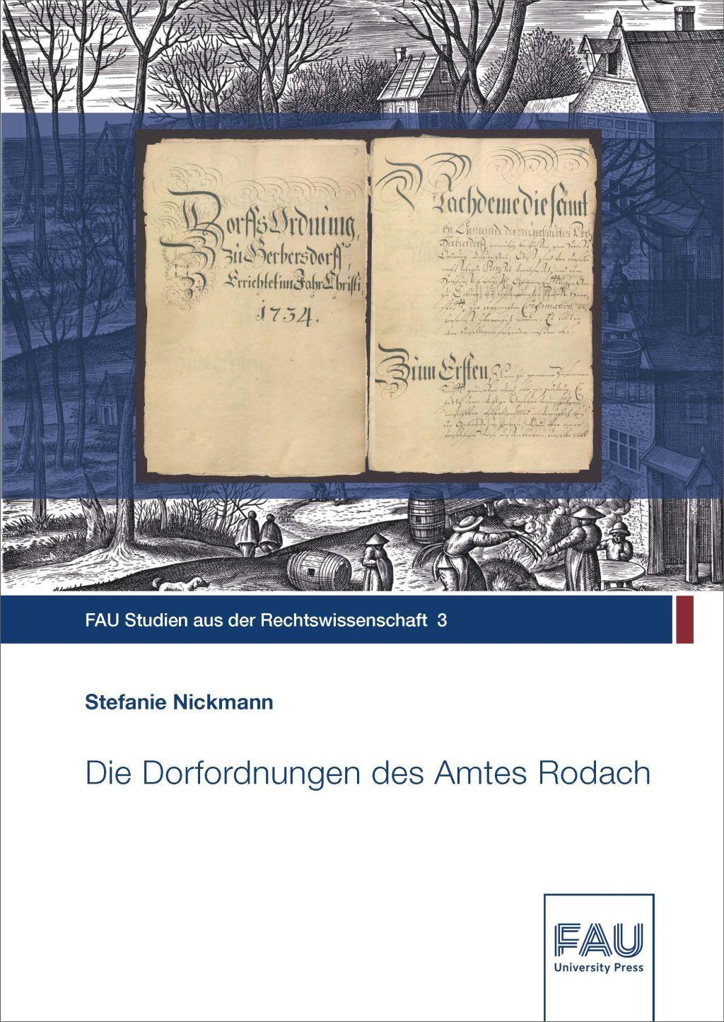 Vorderes Coverbild Die Dorfordnungen des Amtes Rodach