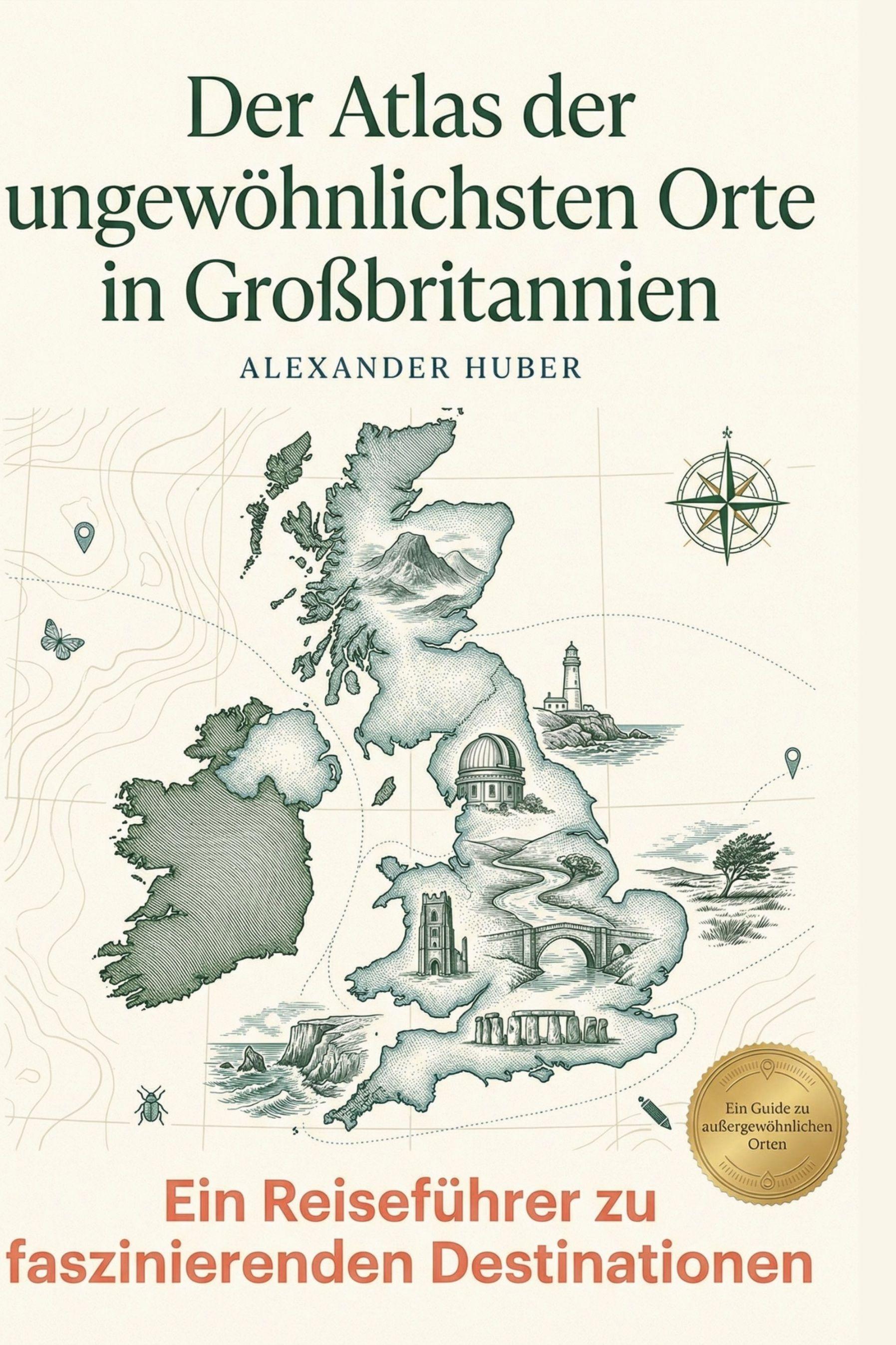Vorderes Coverbild Der Atlas der ungewöhnlichsten Orte in Großbritannien