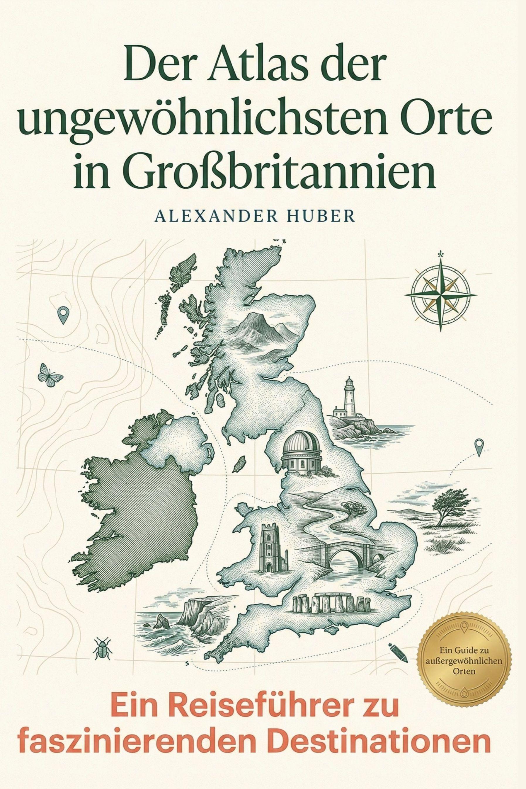 Vorderes Coverbild Der Atlas der ungewöhnlichsten Orte in Großbritannien