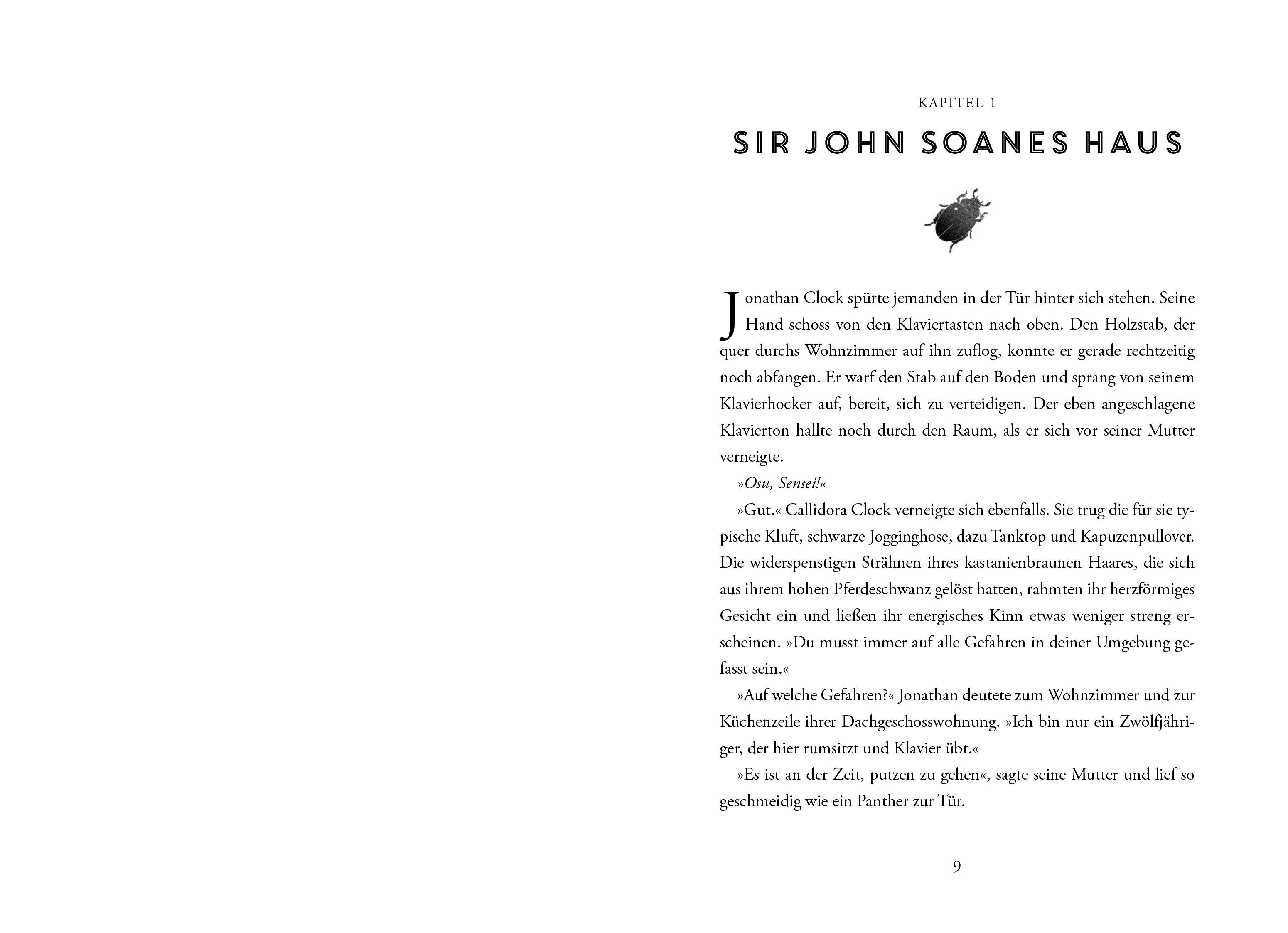 Beispielinhalt (Bild) Jonathan Clock (Band 1) - Die Rache des Pharao