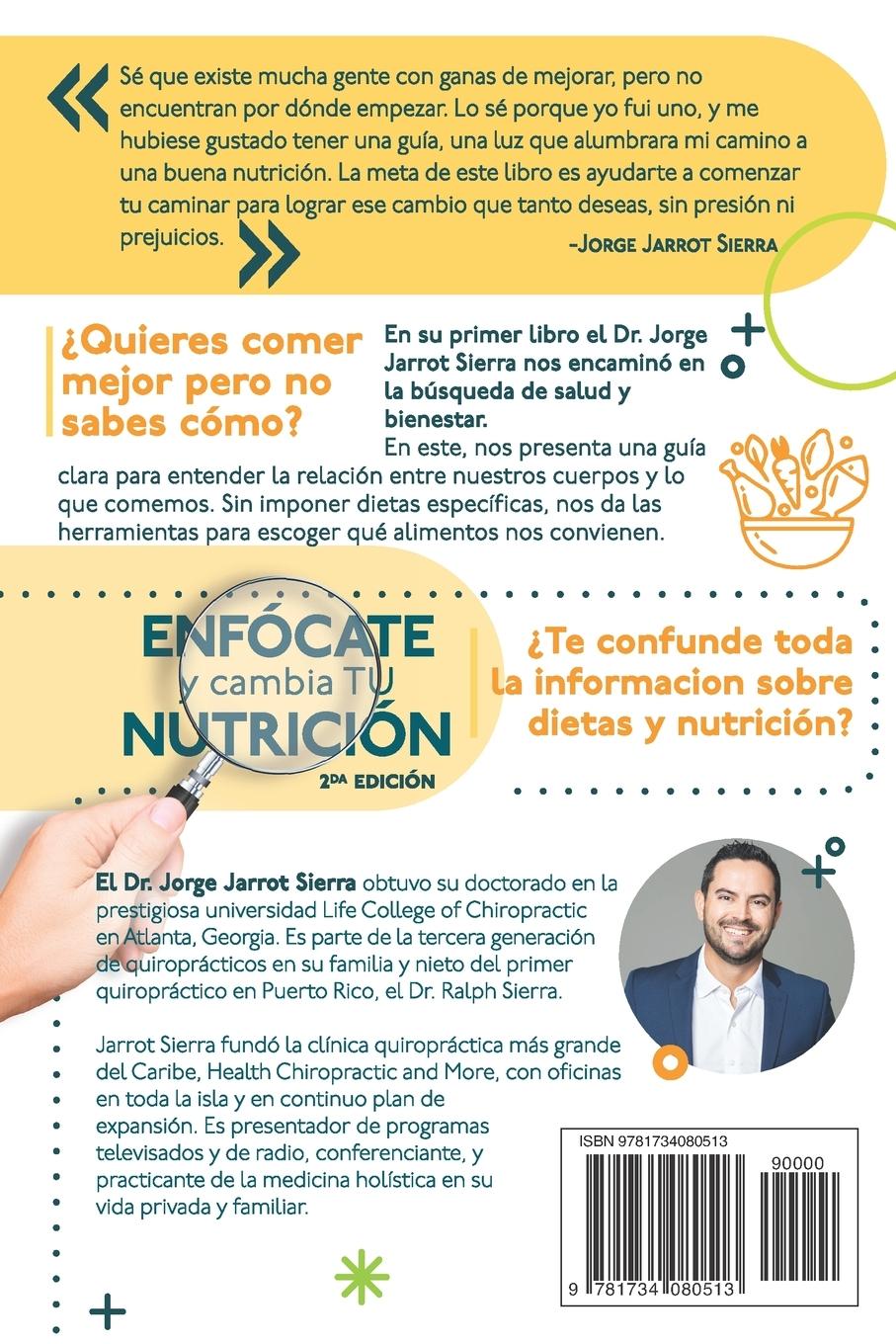 Rückseitencover Enfócate y cambia tu nutrición - Segunda edición