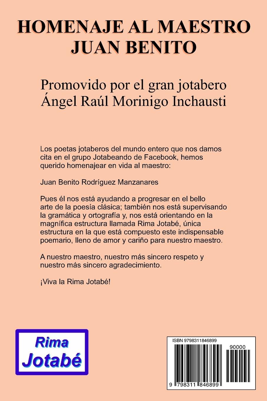 Rückseitencover Homenaje al maestro Juan Benito