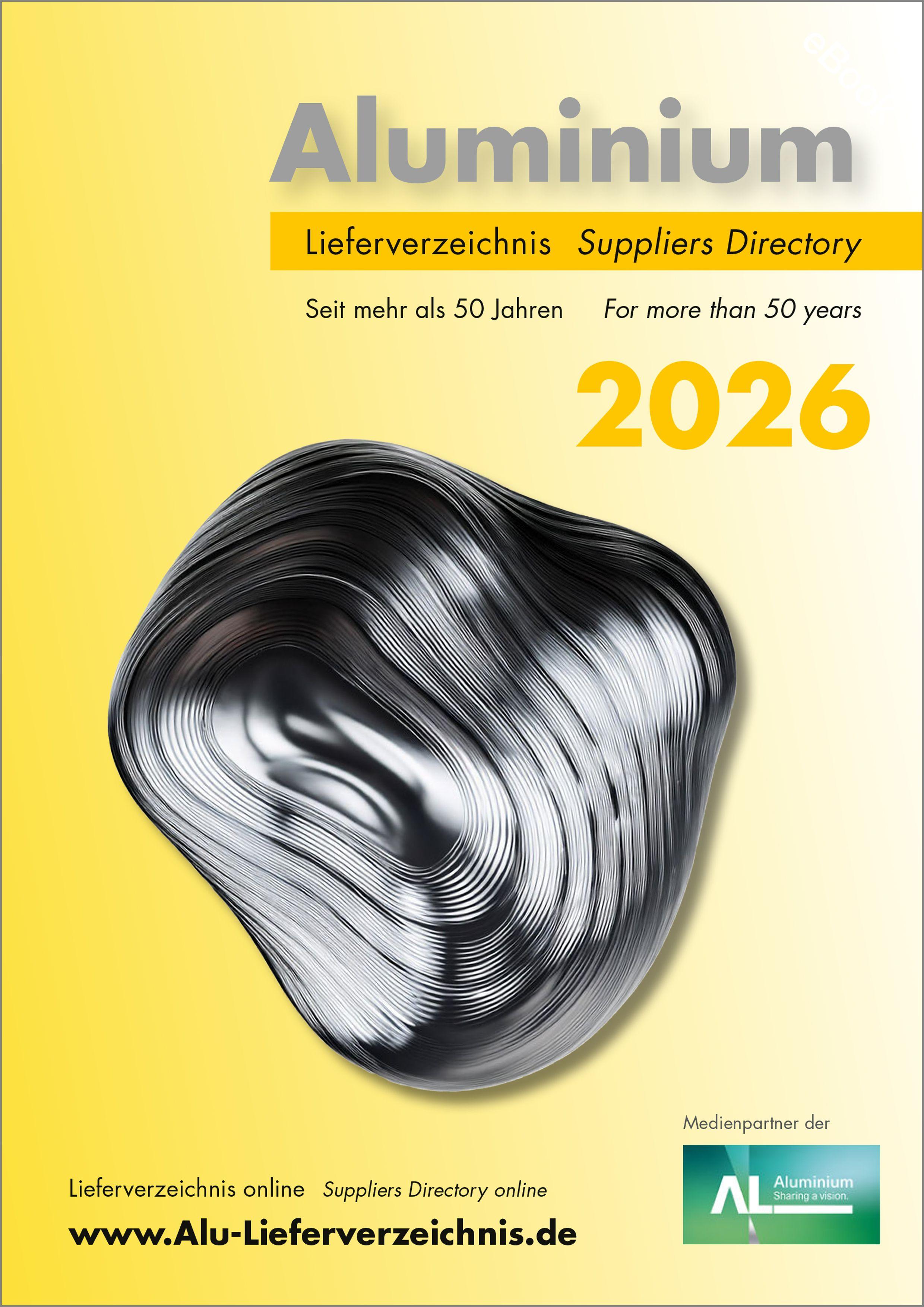 Vorderes Coverbild Aluminium Lieferverzeichnis 2026